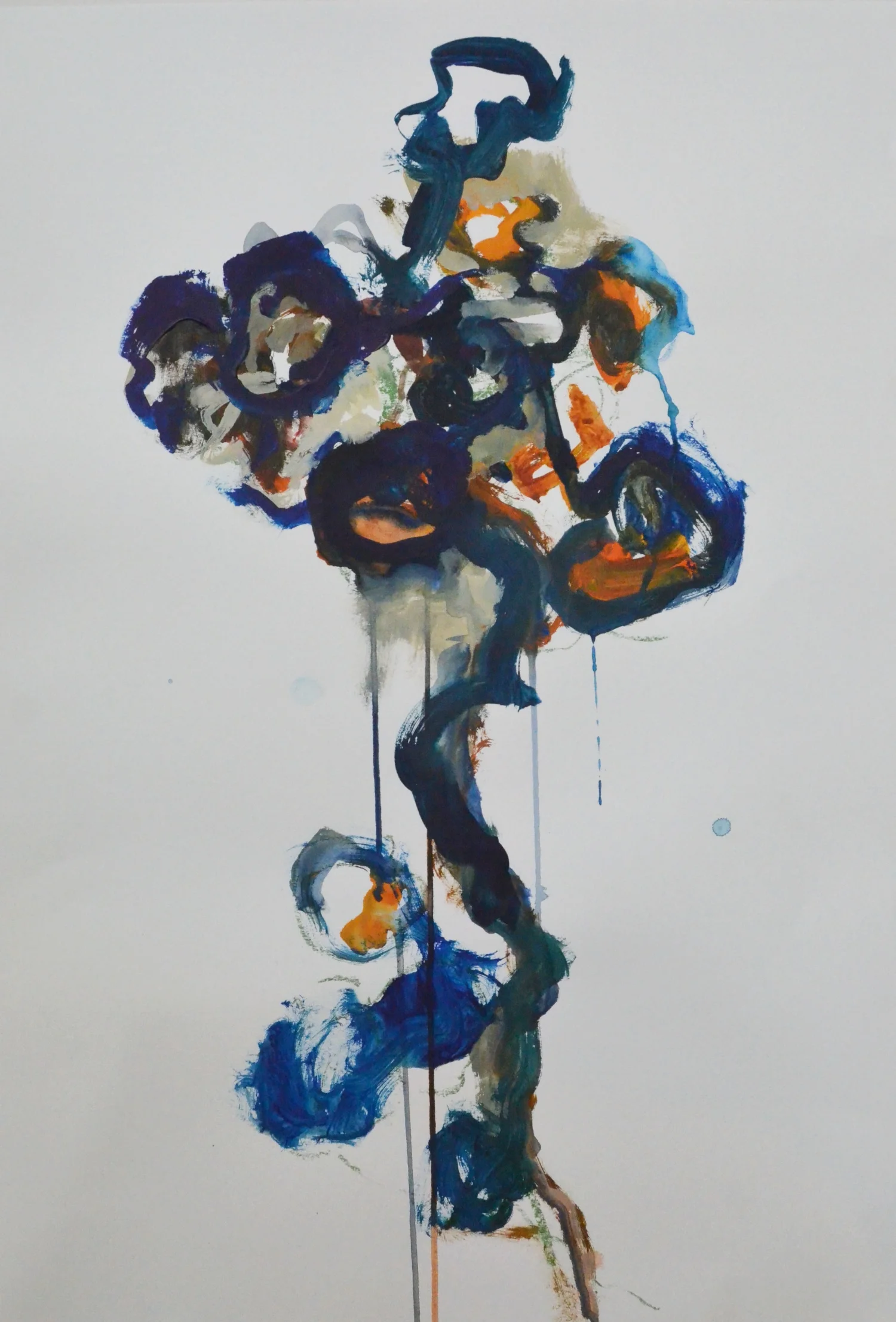 "Geranium Plant 1" / W 59cm x H 42cm