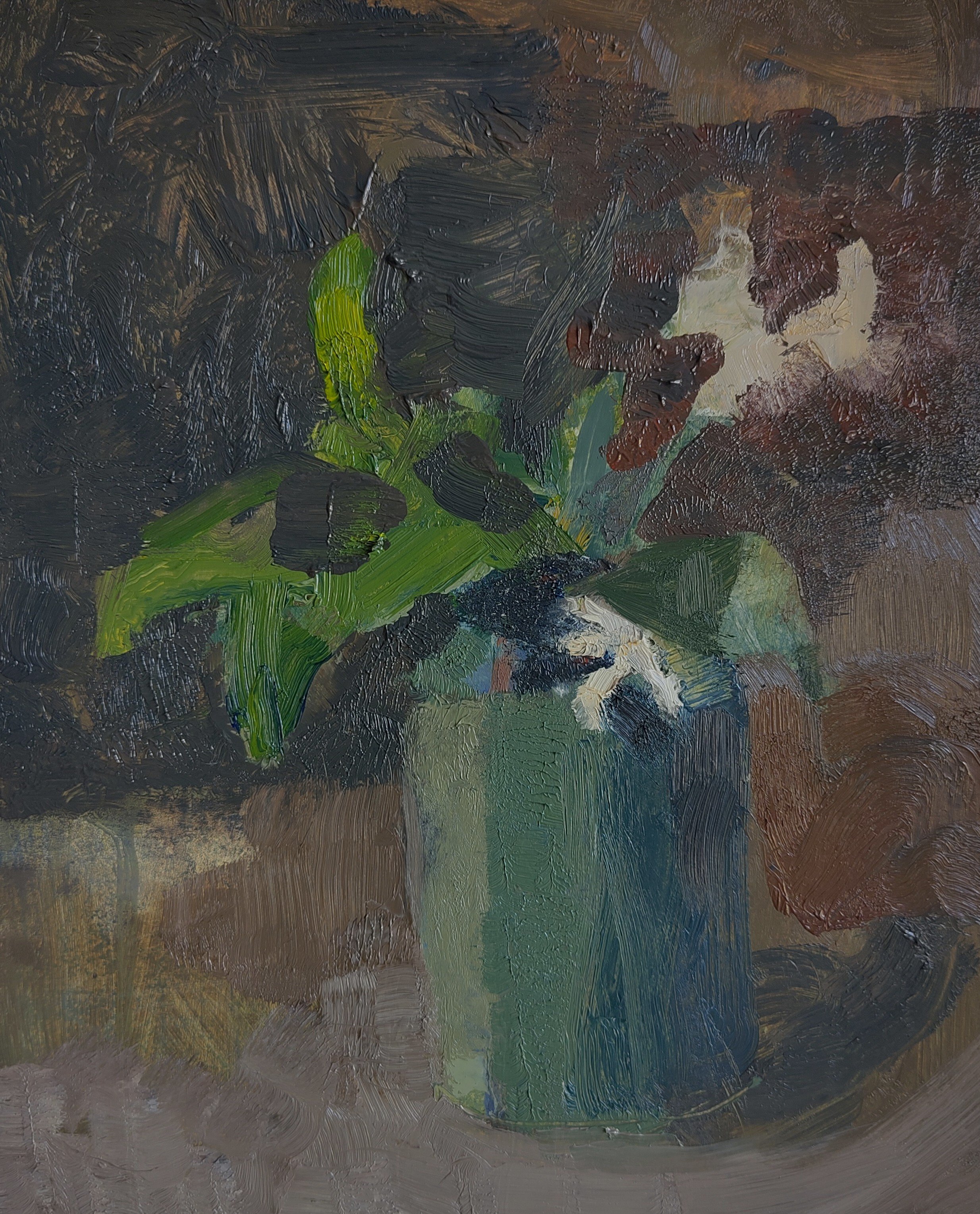 Jasmin in Green Pot
