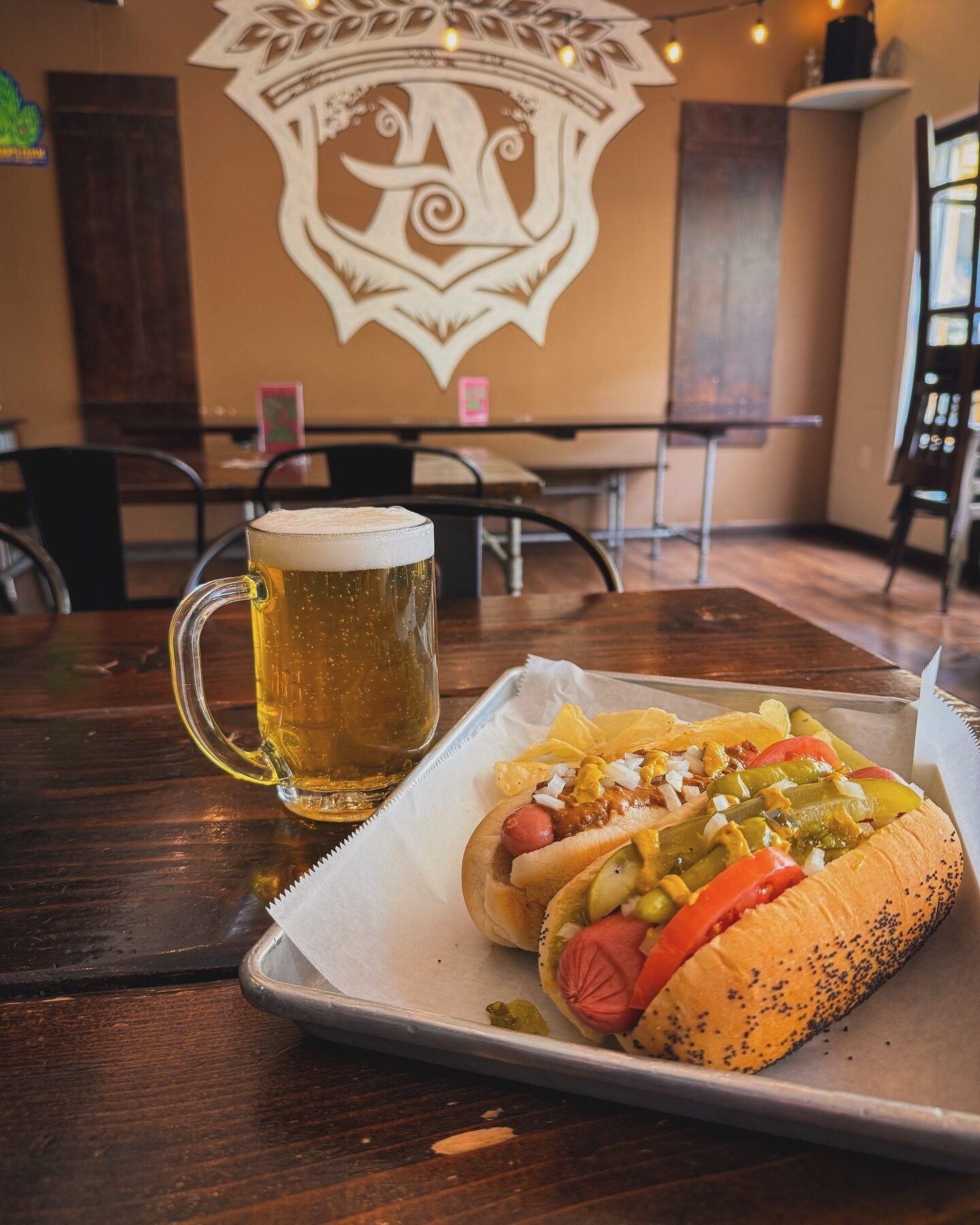Couldn&rsquo;t make it to the ballpark for #openingday today? That&rsquo;s alright, we gotchu! 

Crispy lagers on draft (THREE of &rsquo;em!) and Chef Marc comin&rsquo; in HOT with Detroit-style coneys and Chicago-style hot dogs available all weekend