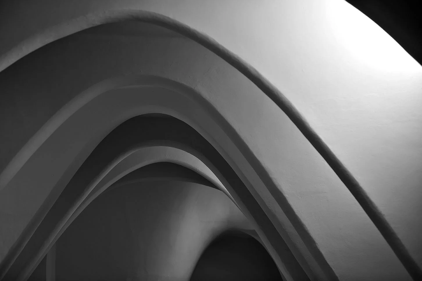 Architecture, Maison Batllo, Barcelone, Espagne, Noir et Blanc,