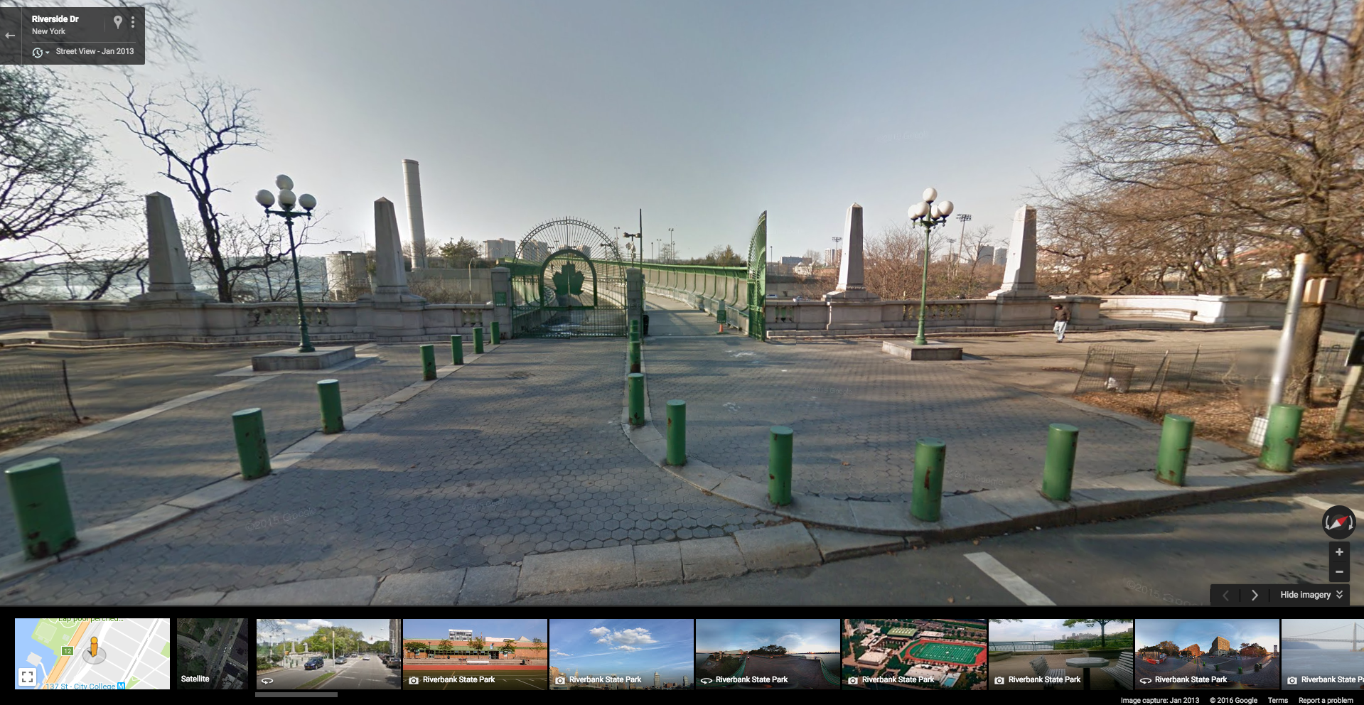 Entrance to Riverbank State Park