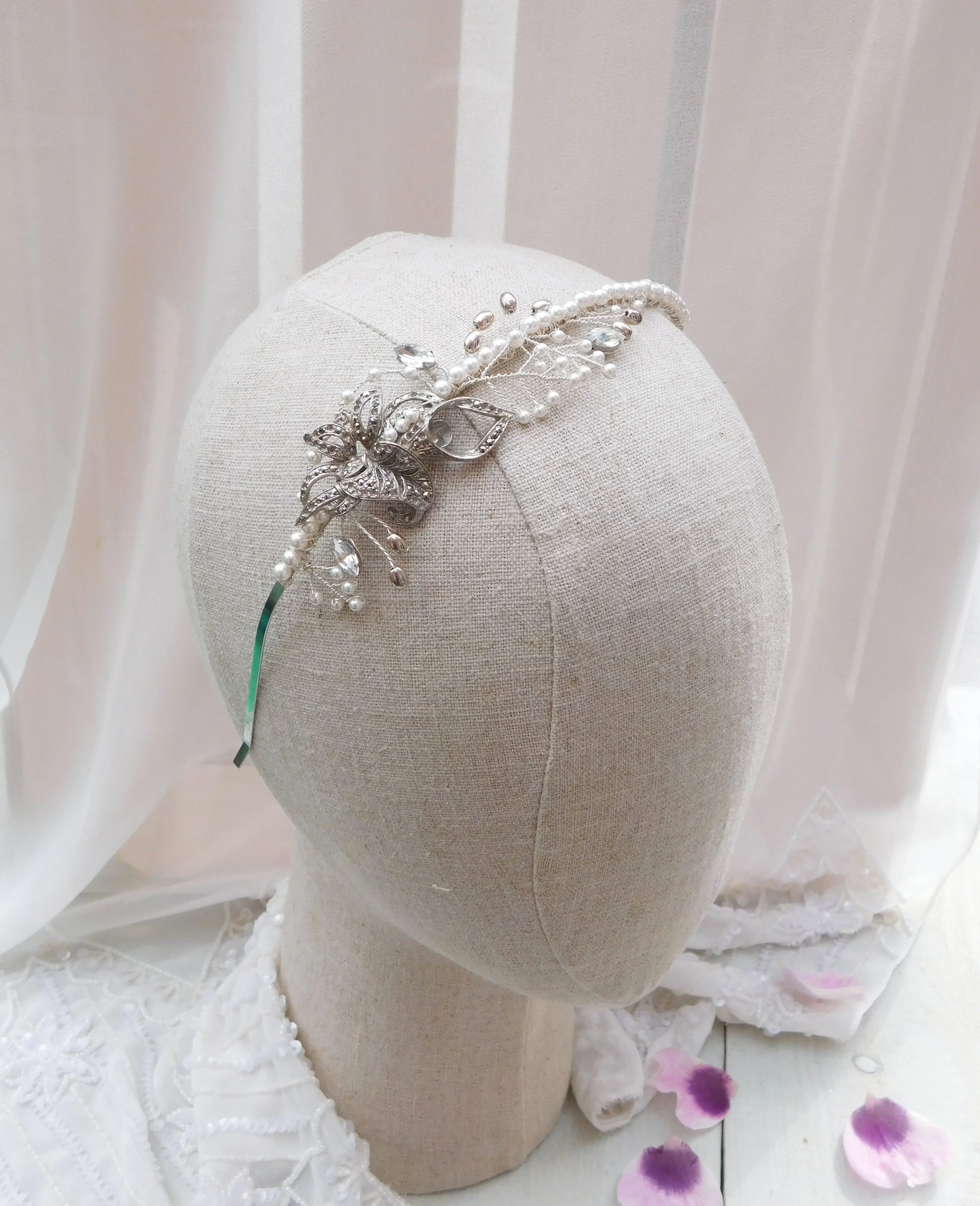 Tiaras sit securely in your hair - perfect for brides who tend to fiddle with their hair!