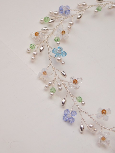 Delicately detailed floral jewellery for brides