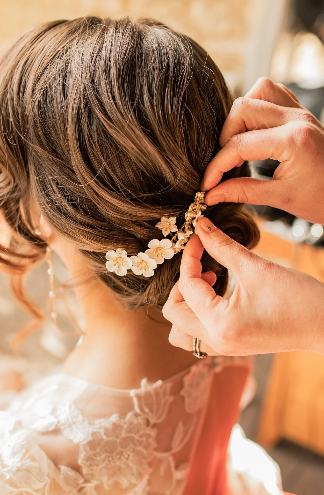 up do with bridal hair comb