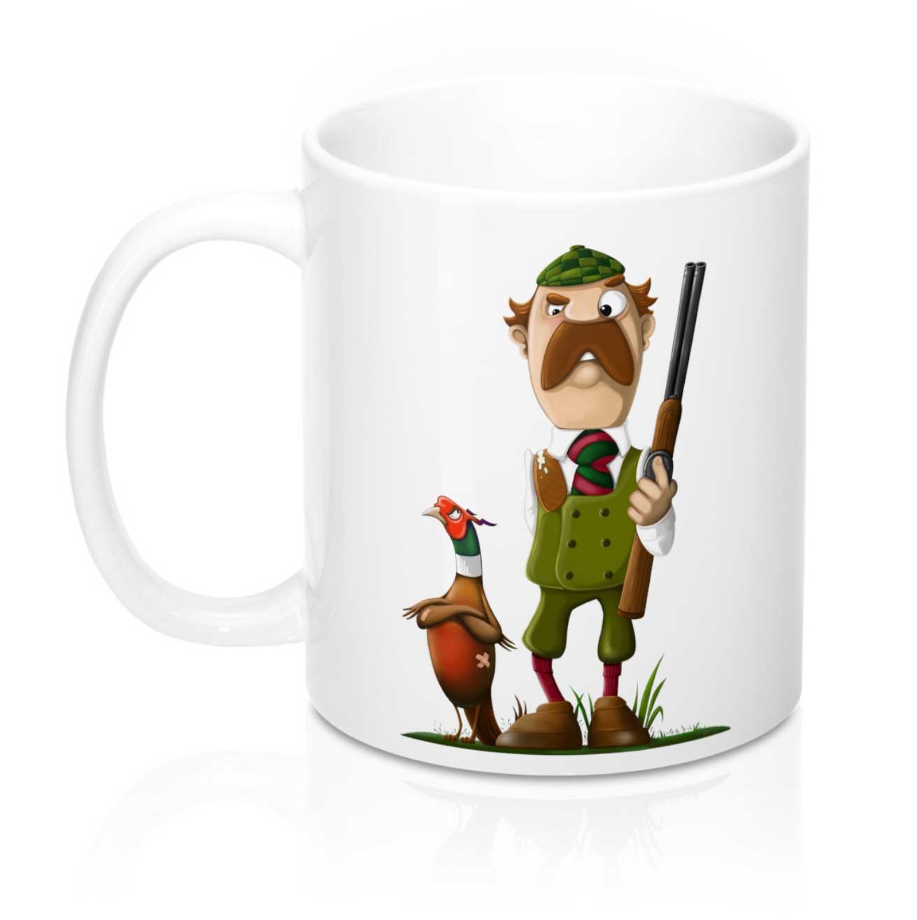 My ‘Tommy Two Barrels & The Unpleasant Pheasant’ mug design