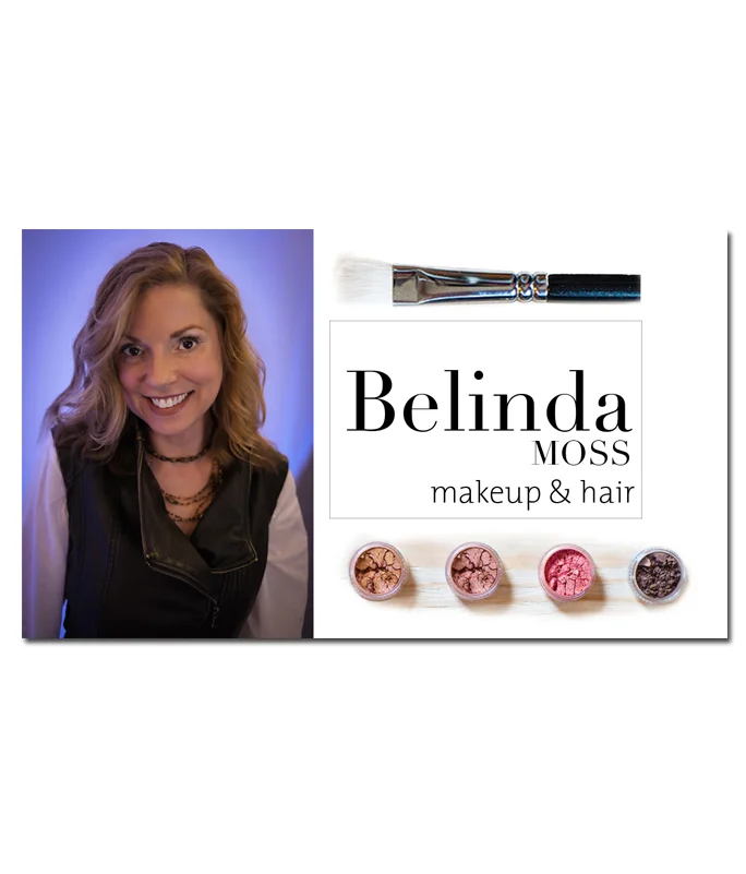 business card sample makeup artist