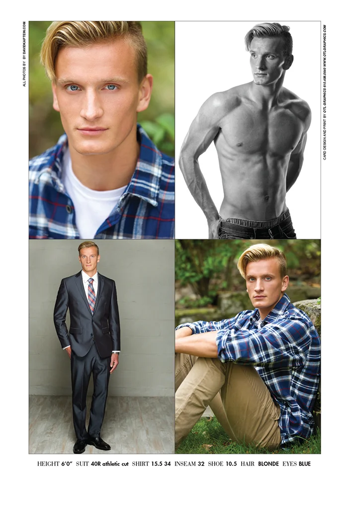 model composite card sample