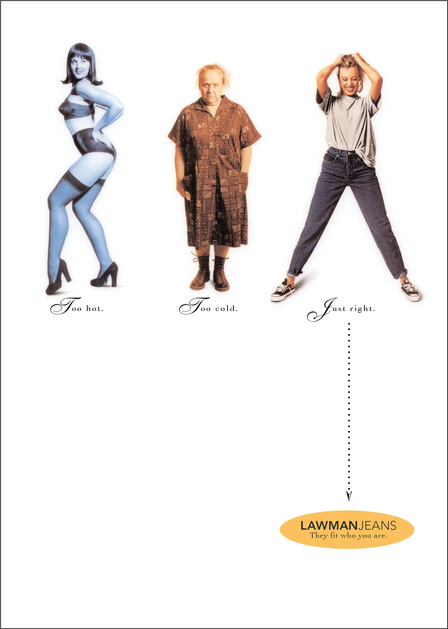 "Too Hot" Print Ad - Lawman Jeans