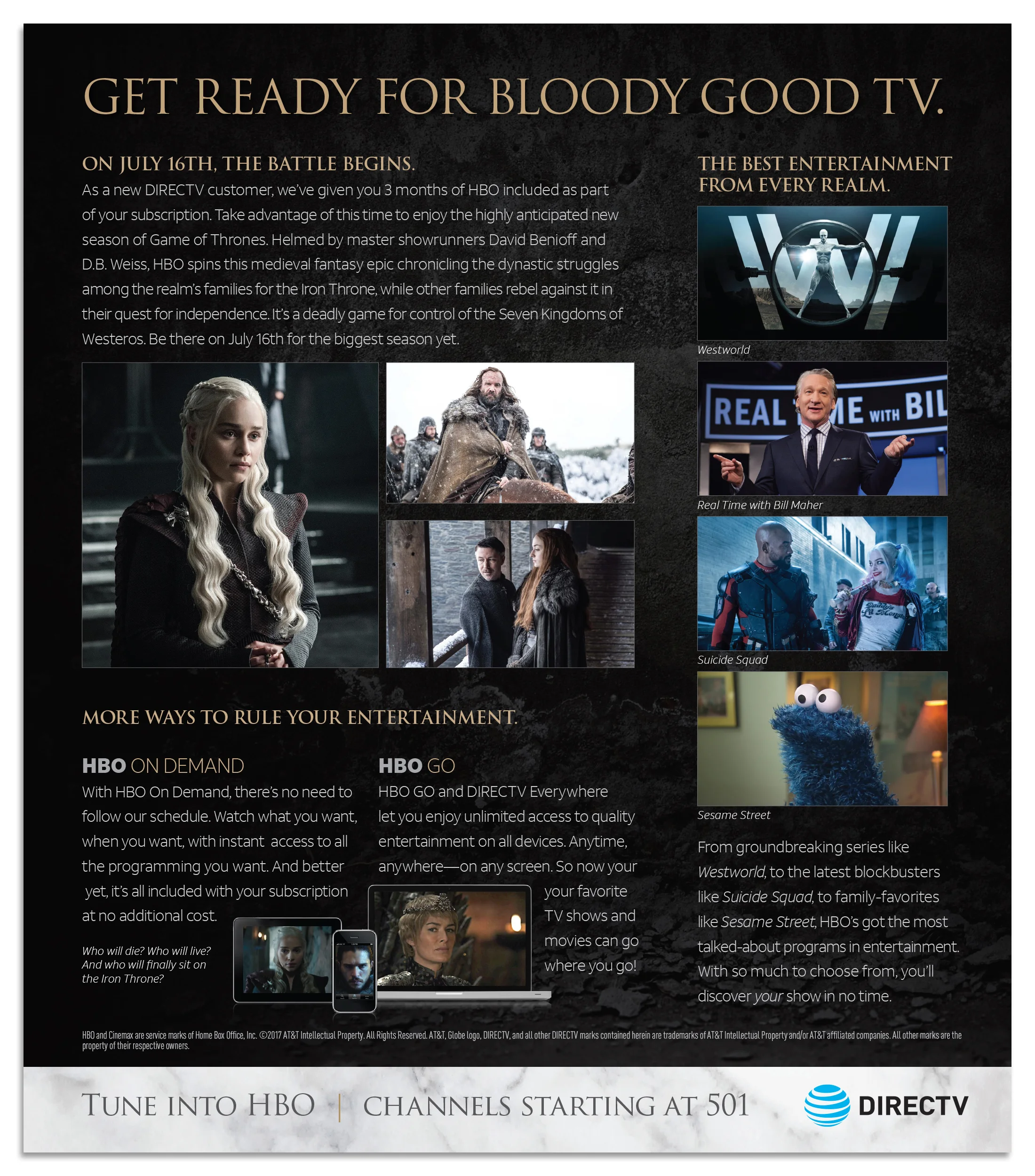  Inside, people were reminded how much bloody good entertainment there is on HBO. 