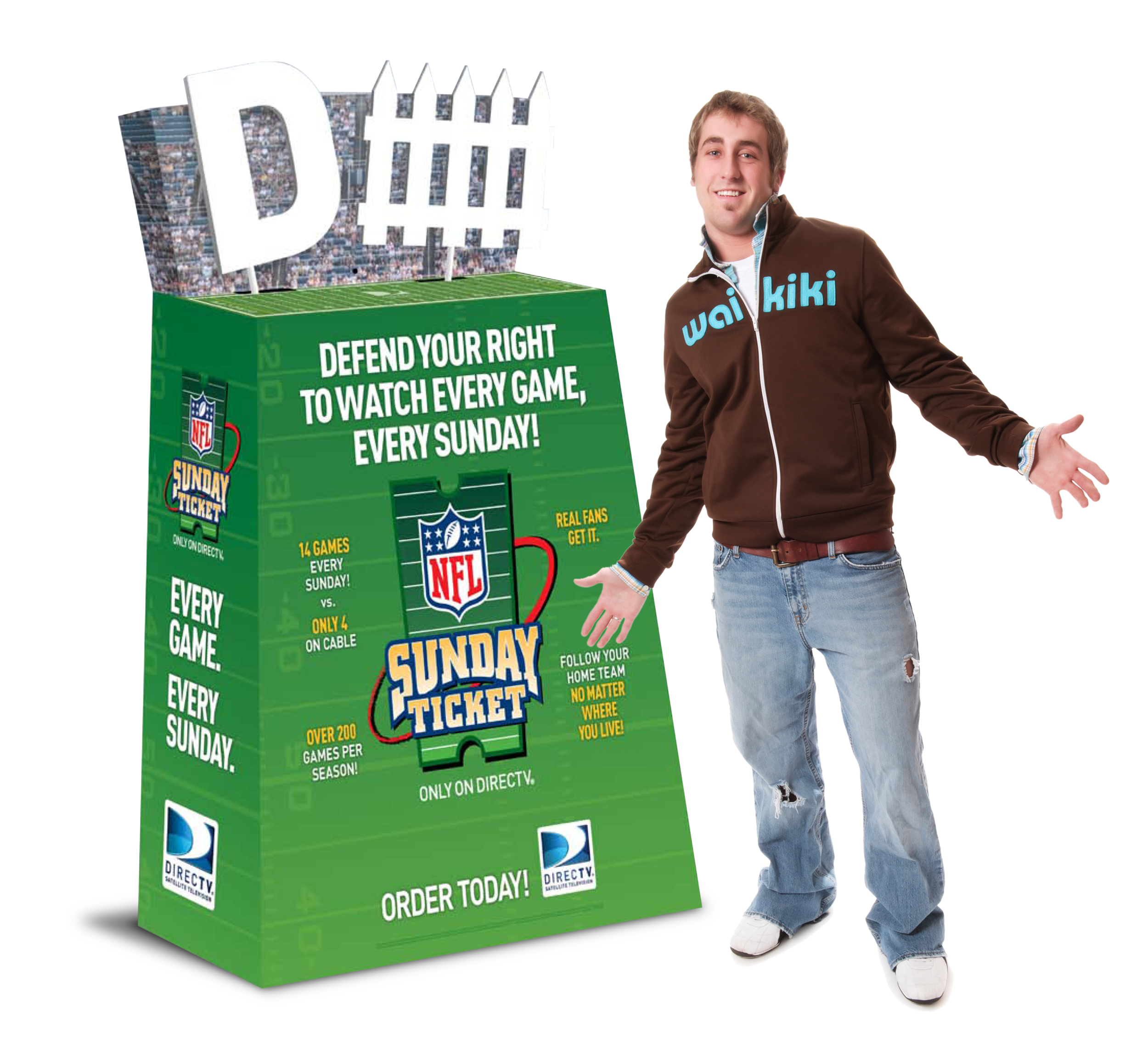 6' In-Store Standee - NFL Sunday Ticket
