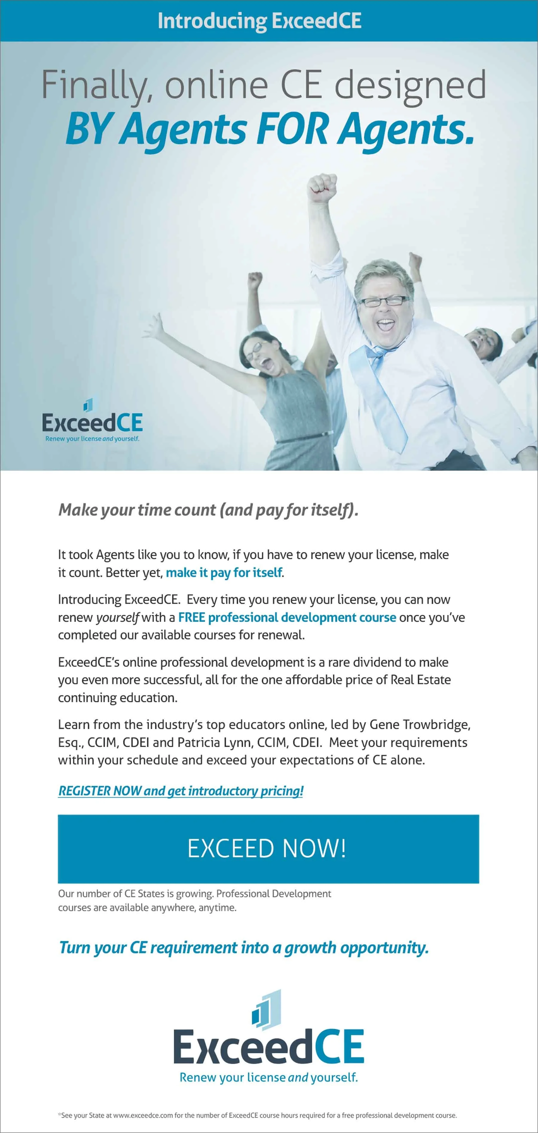 "By Agents, For Agents" -  ExceedCE 