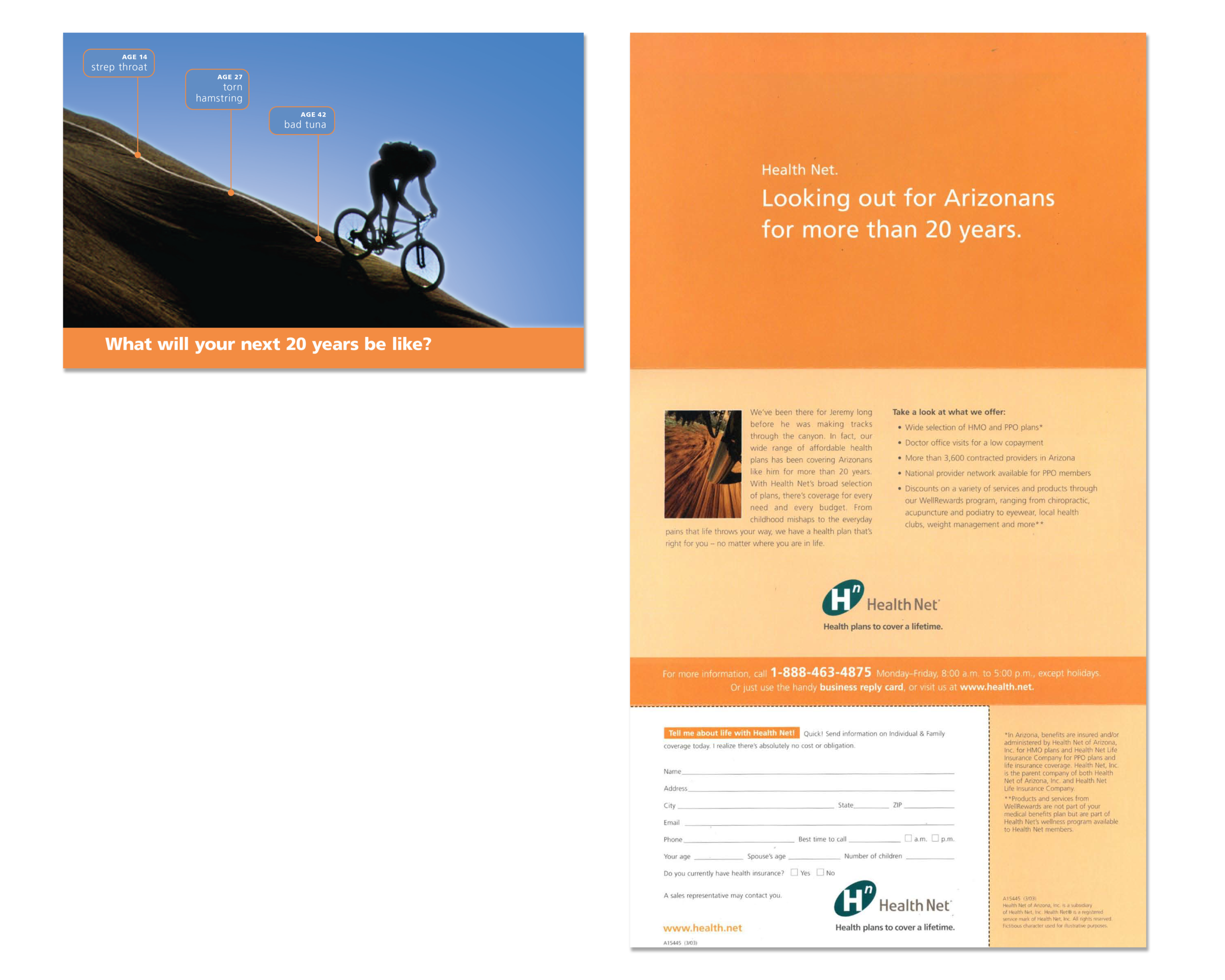 "Mountain Bike" Self-Mailer - HealthNet