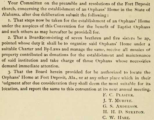 Convention meeting minutes from 1890