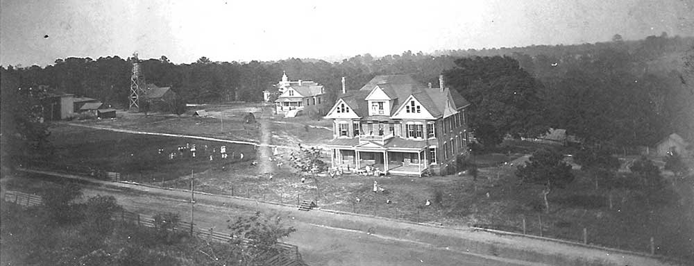 The property before the building of the school in 1907