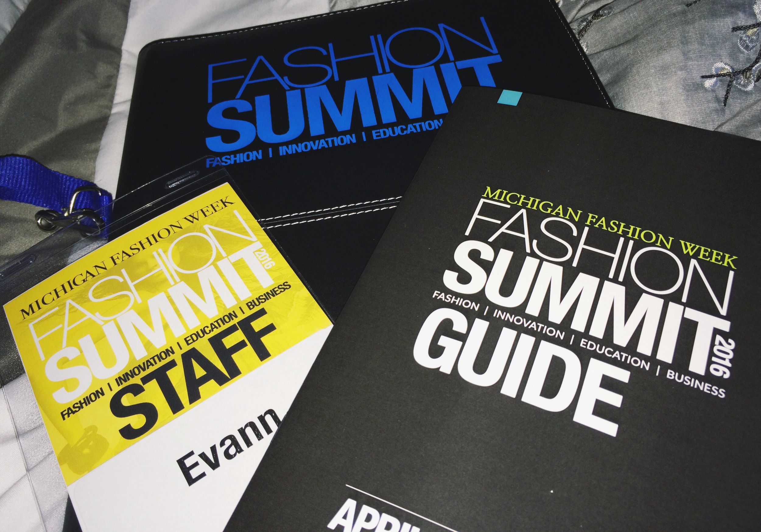 Michigan Fashion Summit essentials.