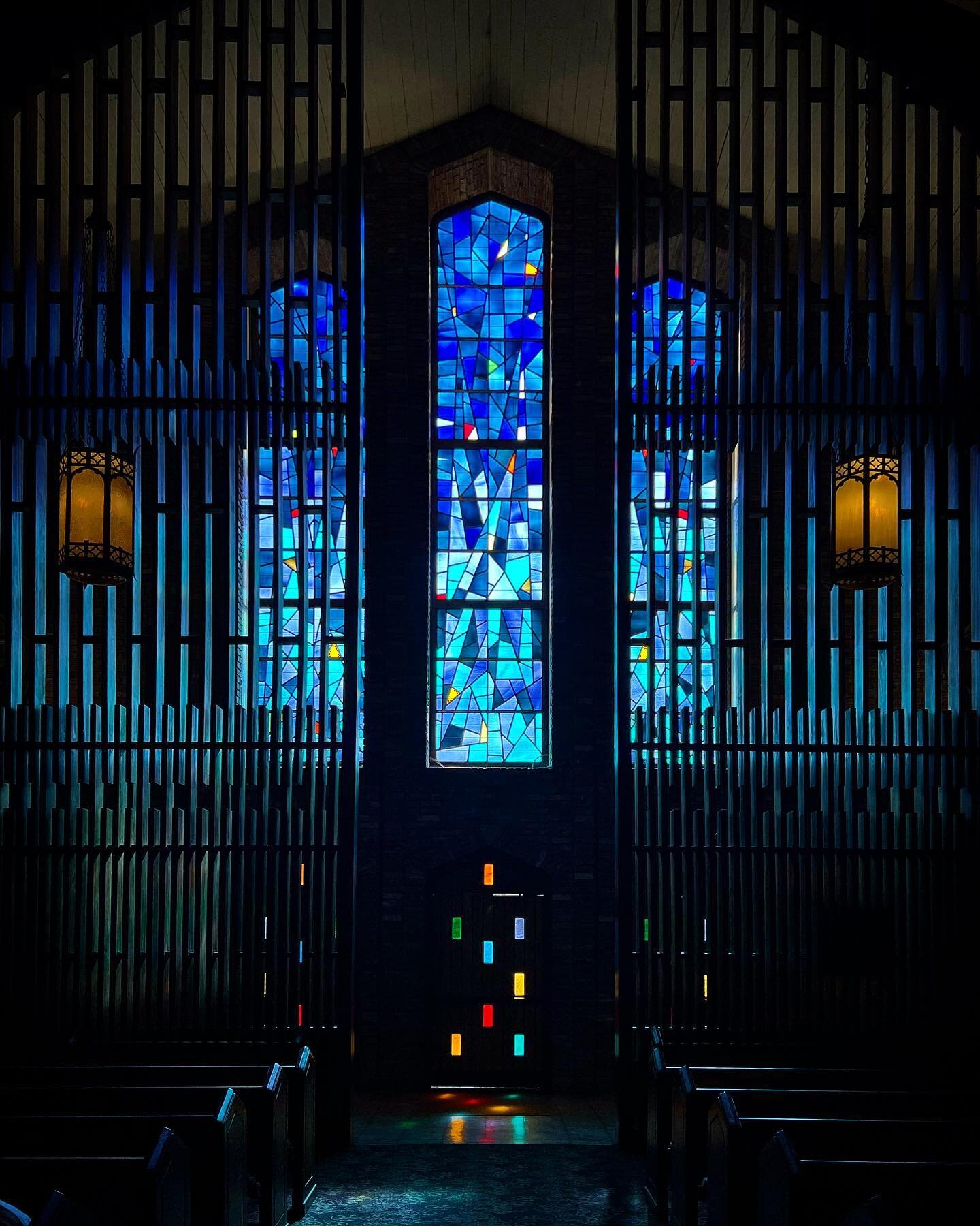 Chapel of Memories at Mississippi State University. Built 1965, designed by architect Charles Gardner.