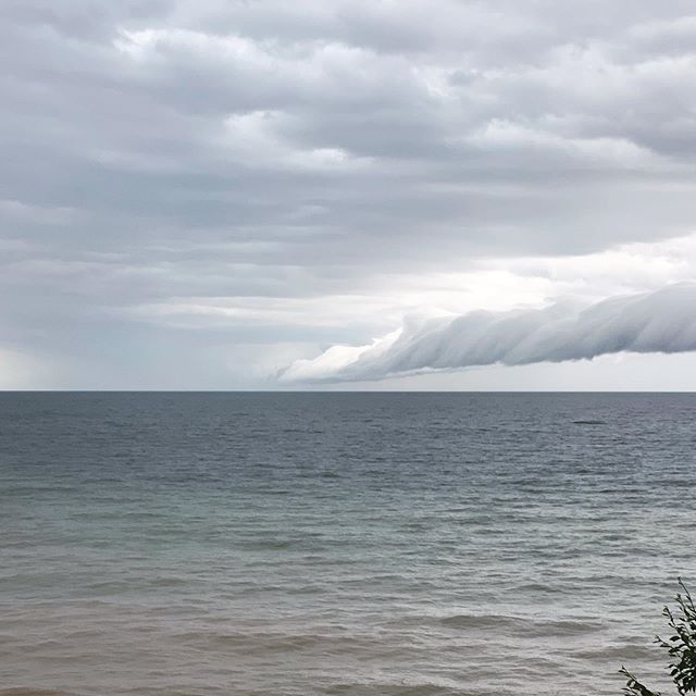 Storm clouds on Lake MI