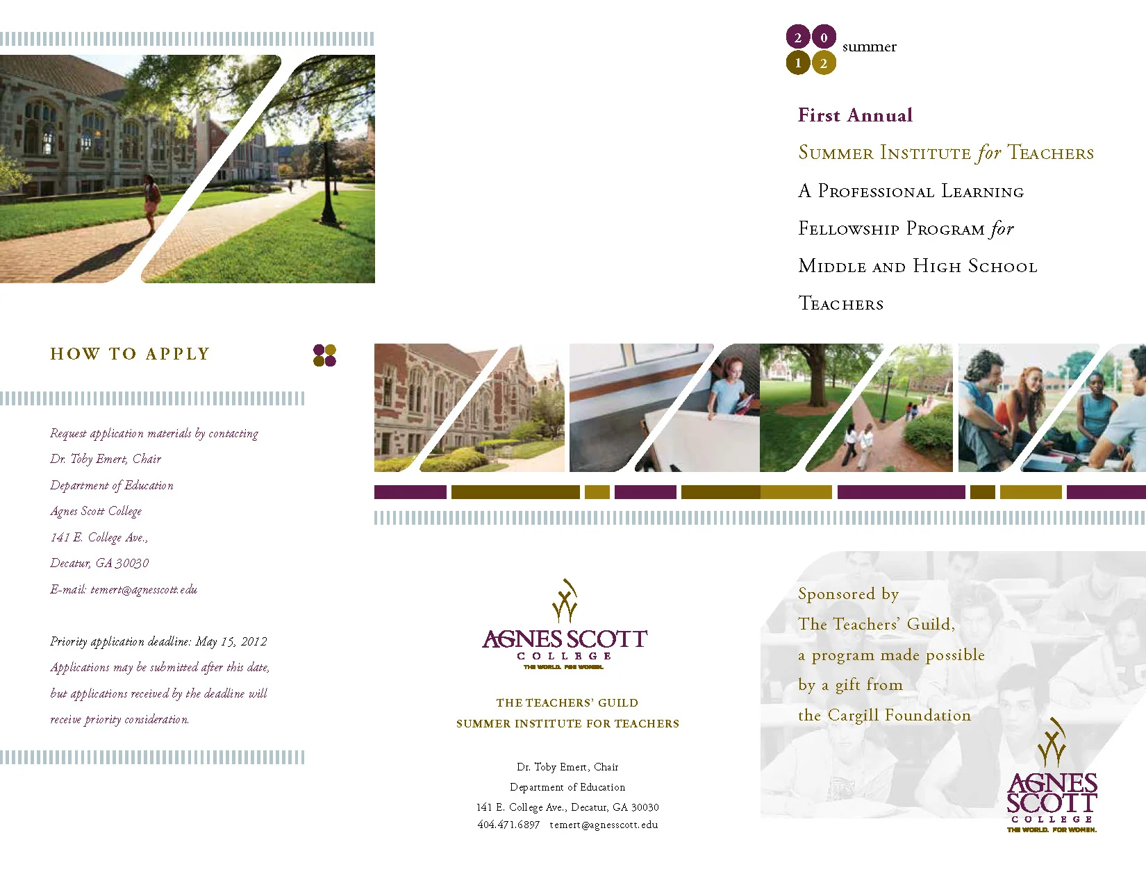 Agnes Scott College Conference for Teachers Brochure