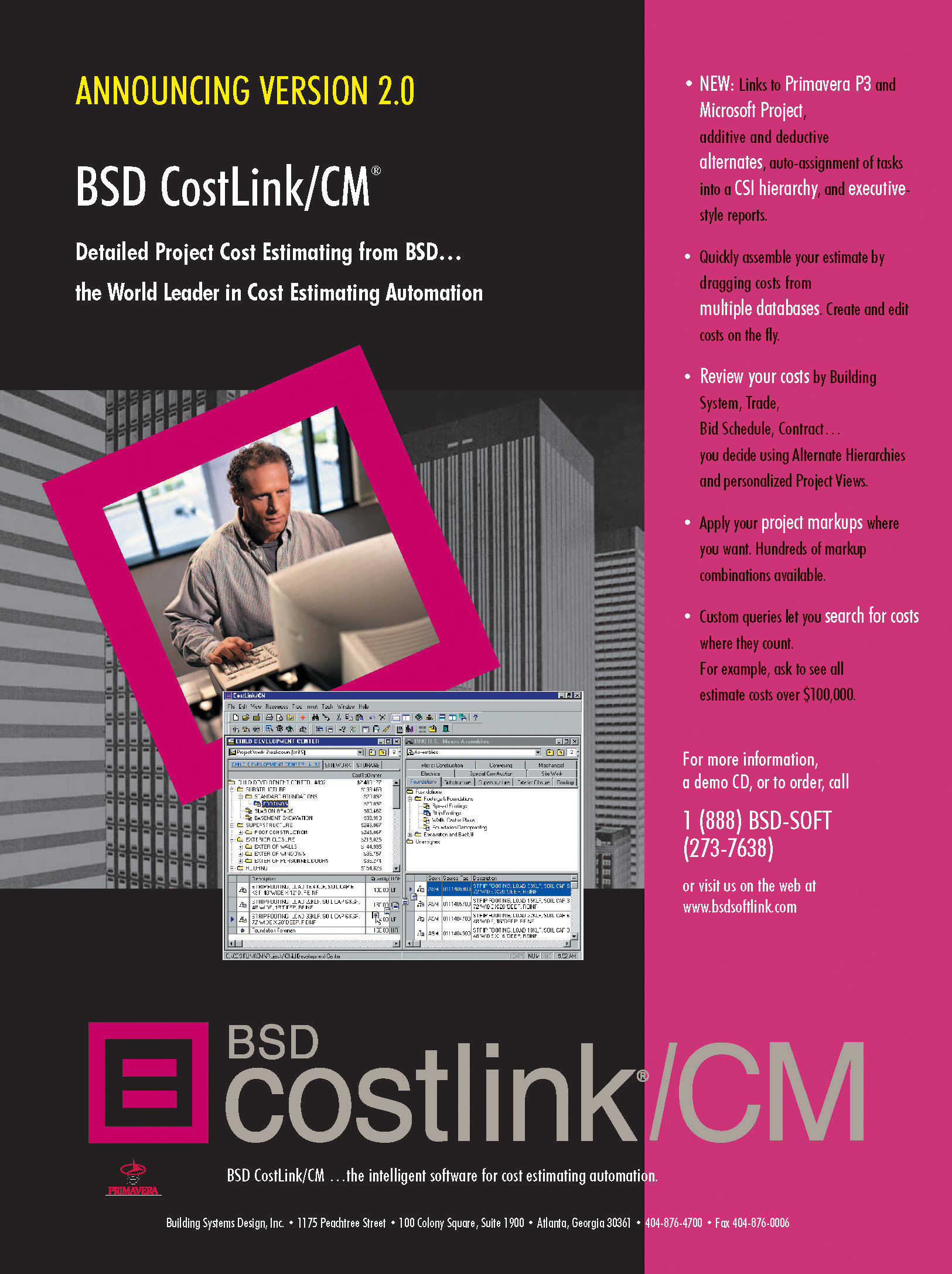 BSD CostLink/CM Magazine Ad