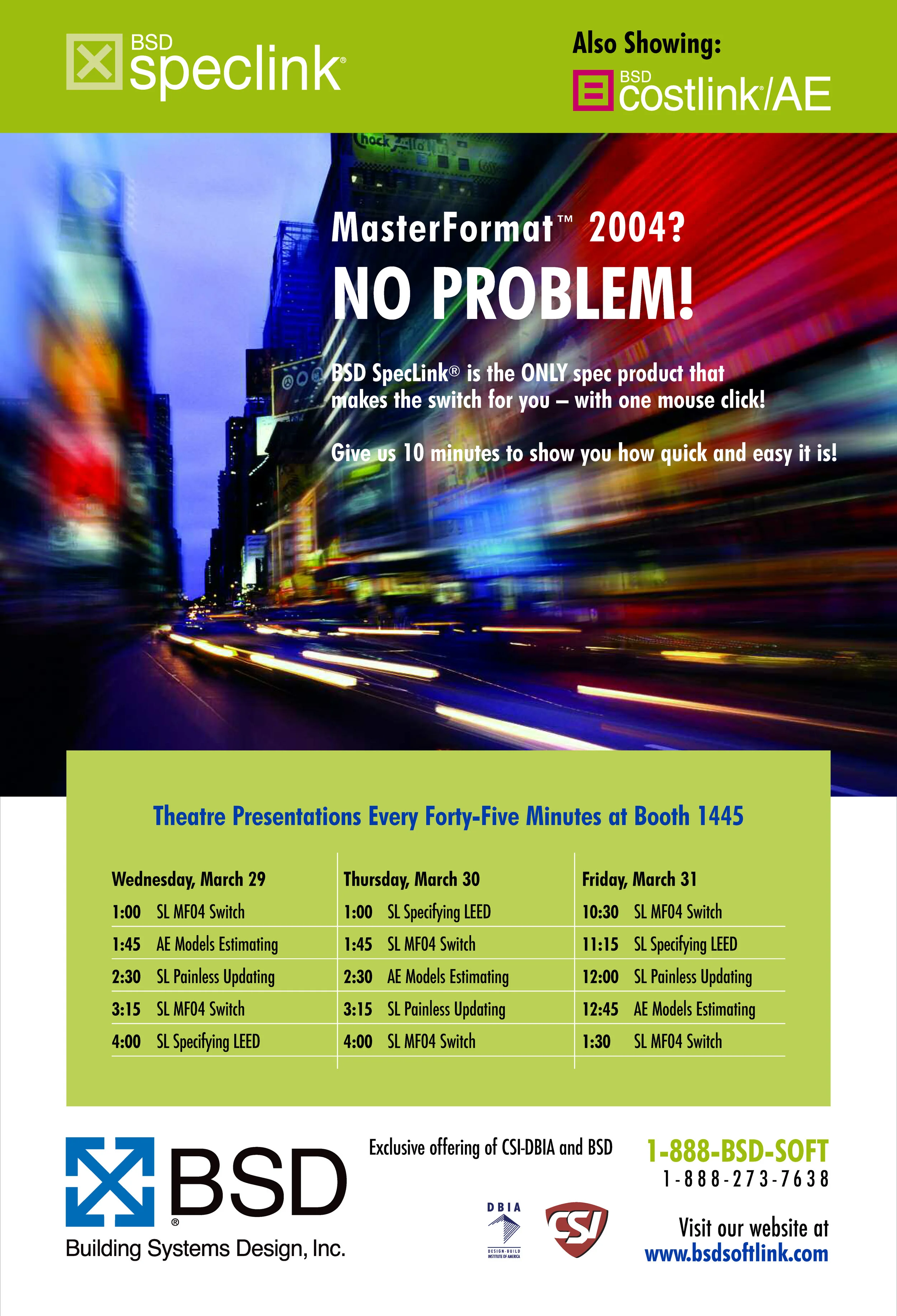 BSD SpecLink Magazine Ad