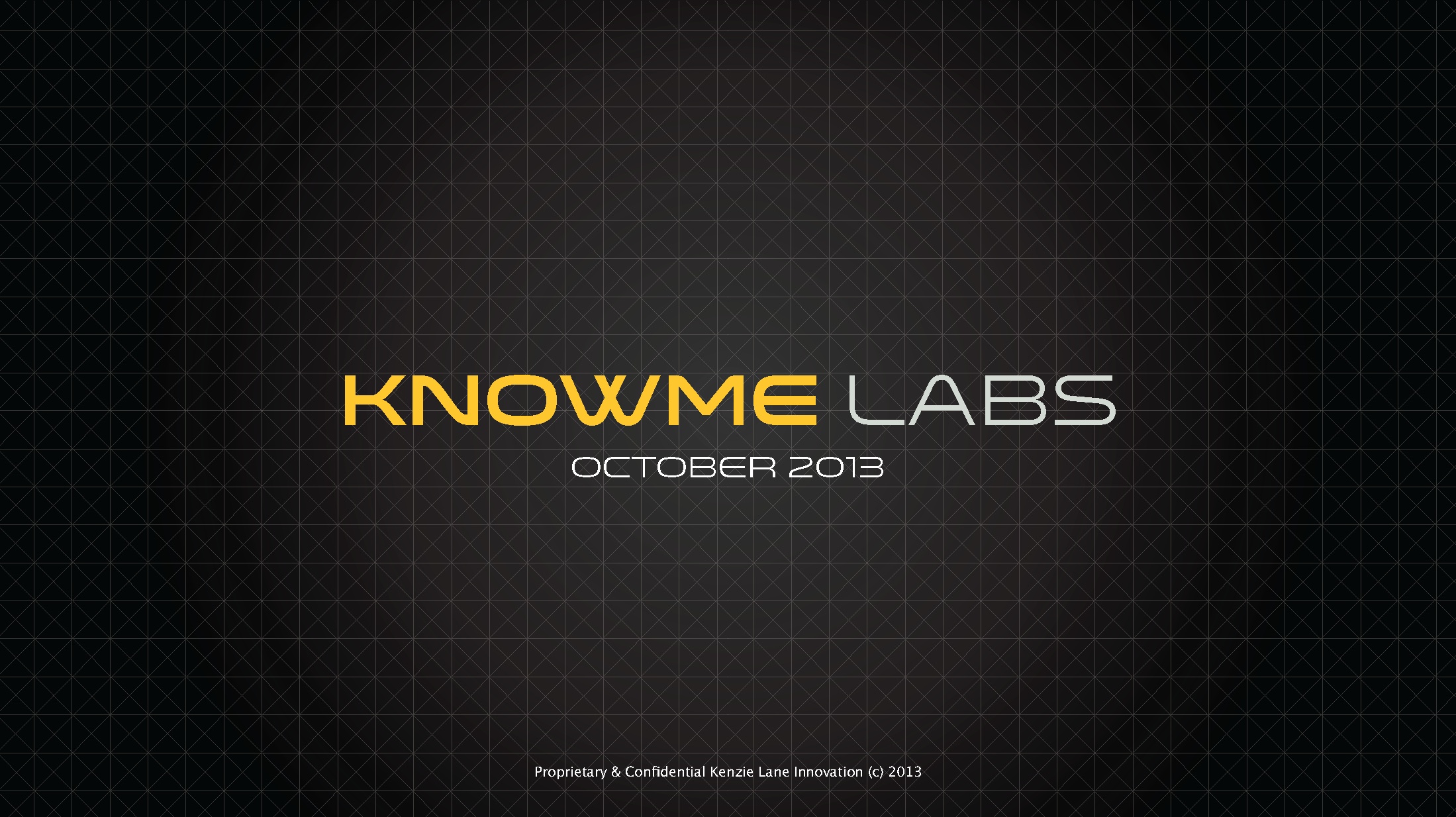 KnowMe Labs Presentation