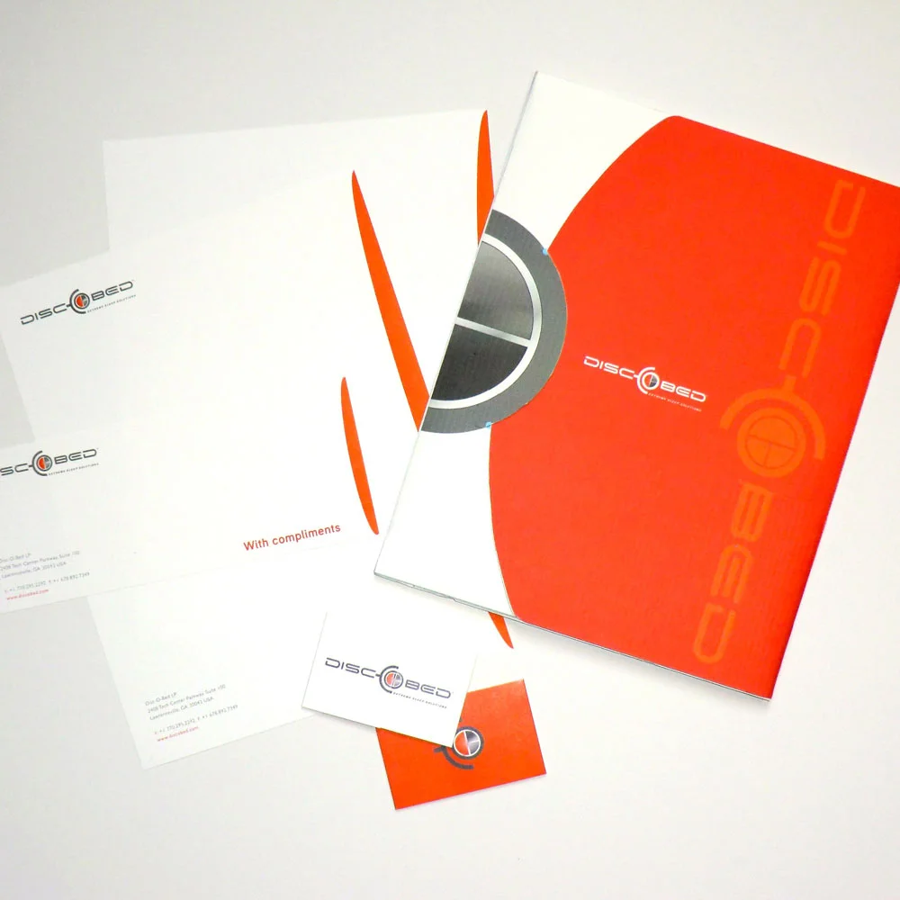 DiscOBed Brand Identity and Office Collateral