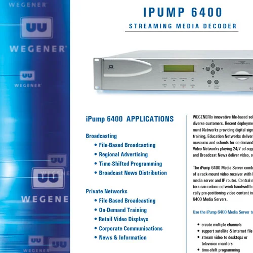Wegener Sales Sheet