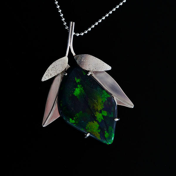 SOLD - Earth - Leaf Flash pendant 