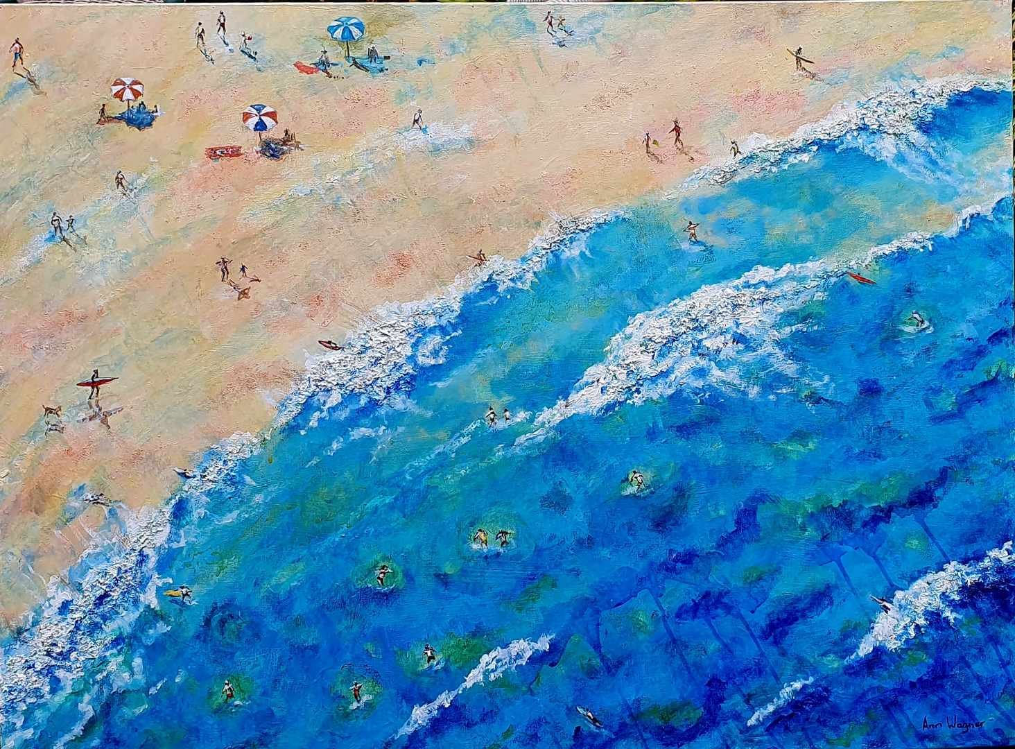 Summertime at the Beach - 101 cm x 76 cm - $980