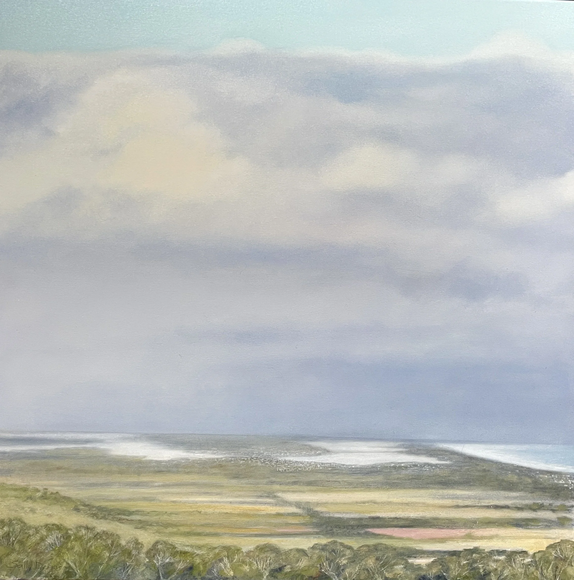 Storm Over The Lake - 78cm x 78cm - $1,800