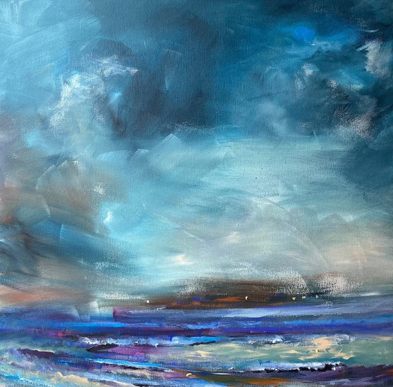 Cloudy Evening Chill - 60cm x 60cm - $750