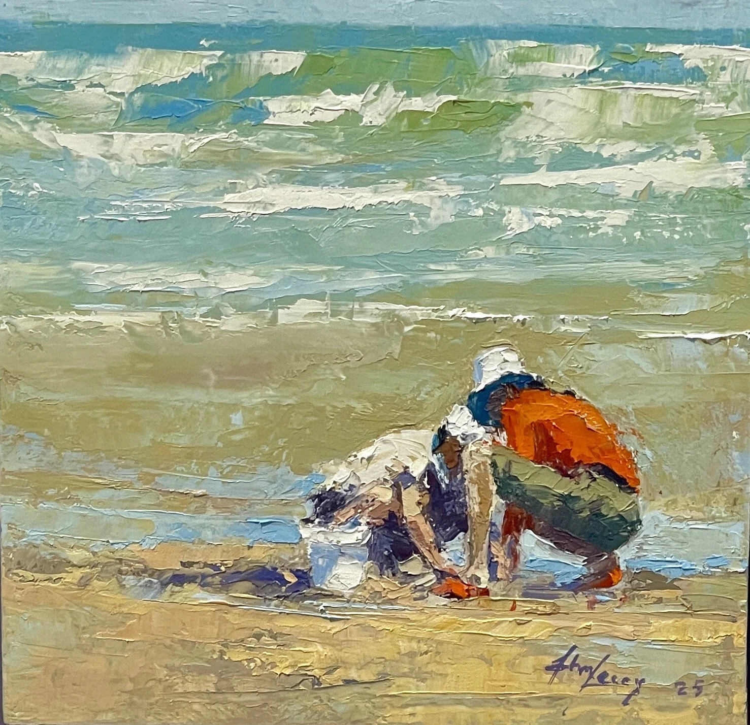 Gathering Pipis - 25cm x 25cm - $600