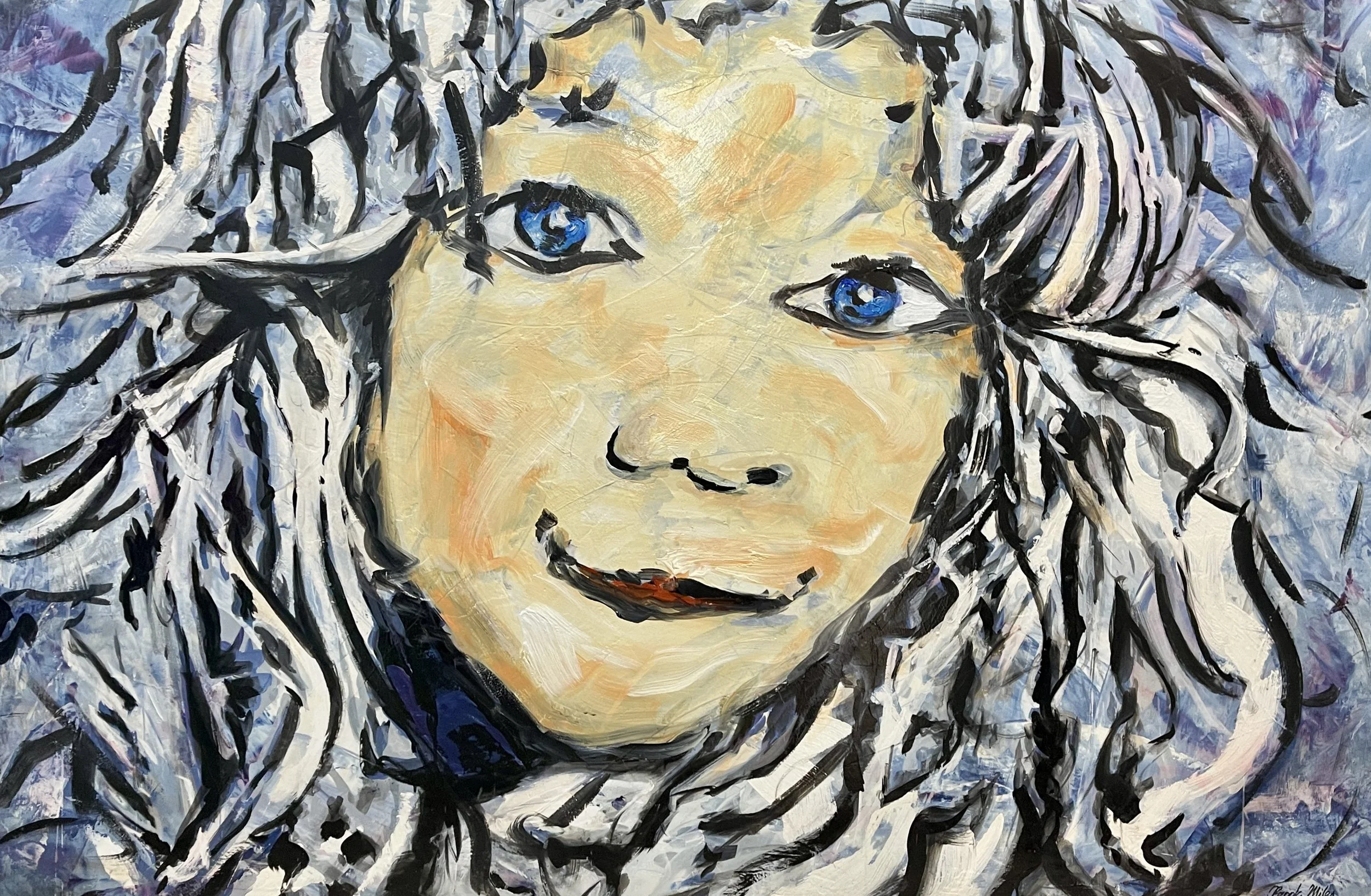 Blue Eyes - 152cm x 101cm - $1,100