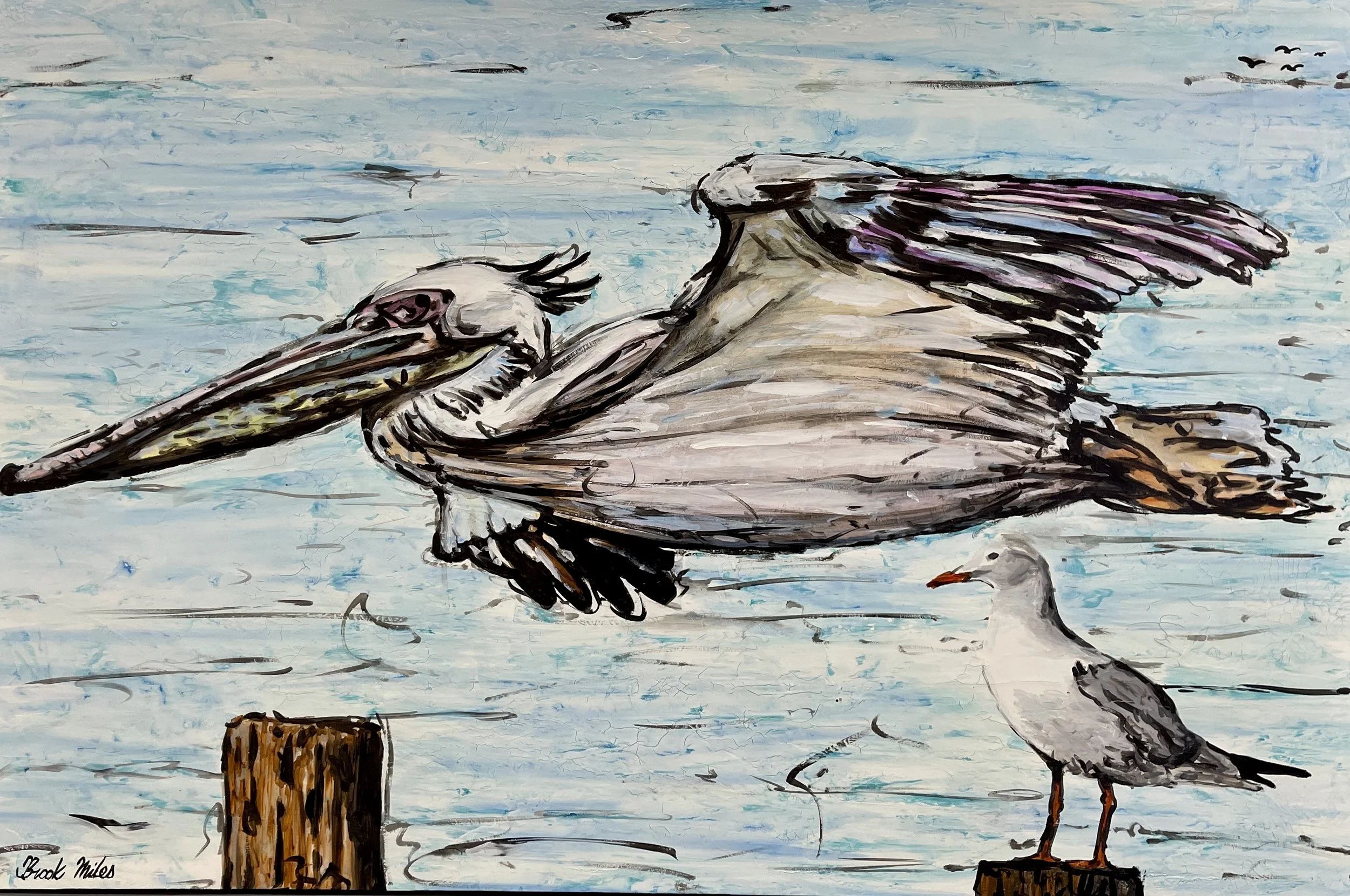 Come On Let's Fly - 152cm x 101cm - $1,100