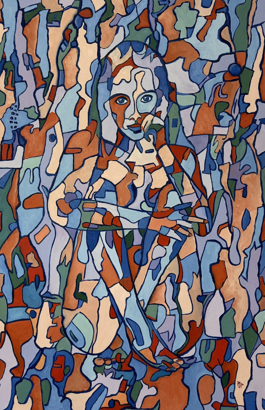 Pensive (Pine Tree) - 100cm x 150cm - $3,950