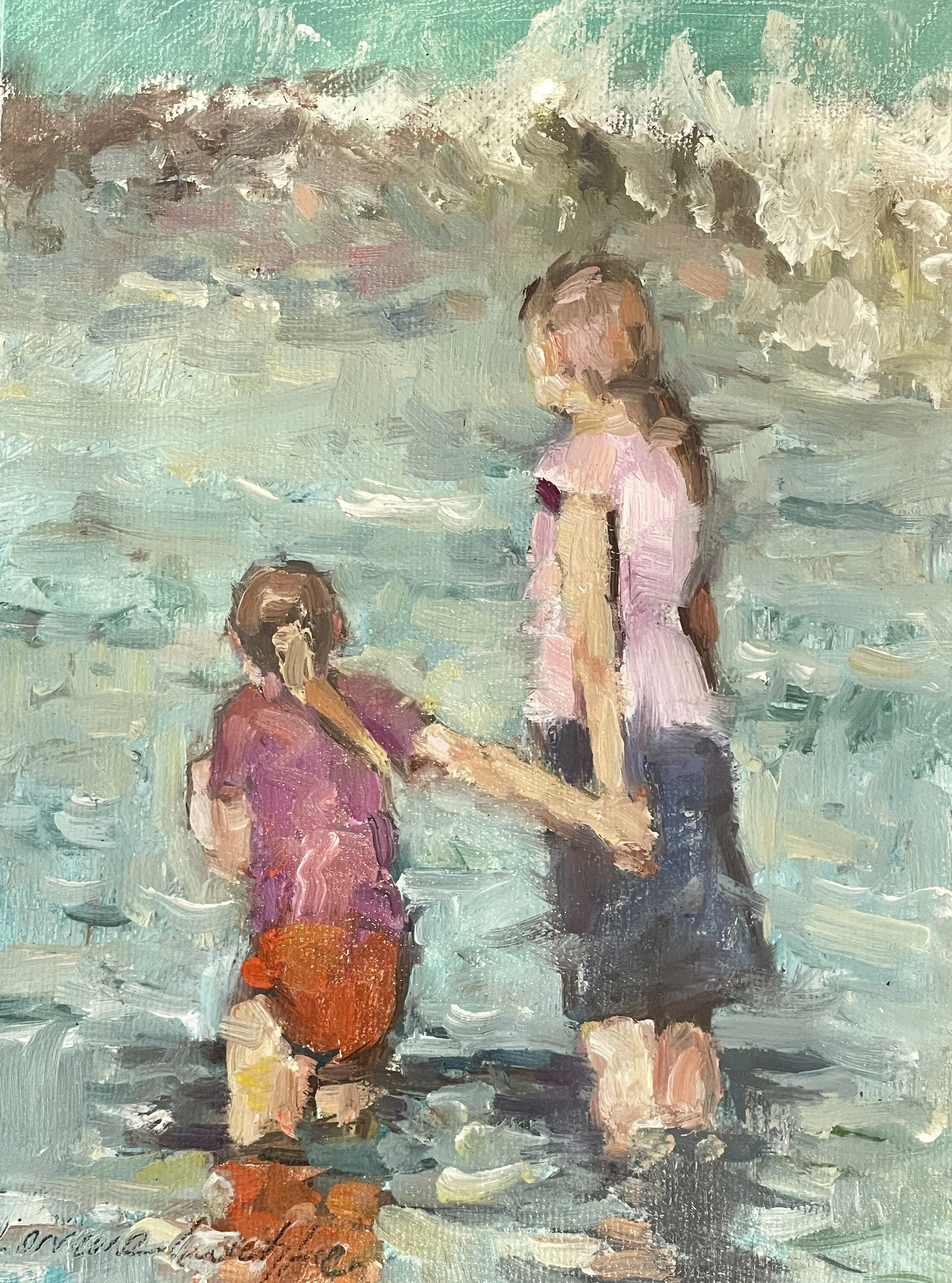 Beach Frolick - 15cm x 20cm - $210