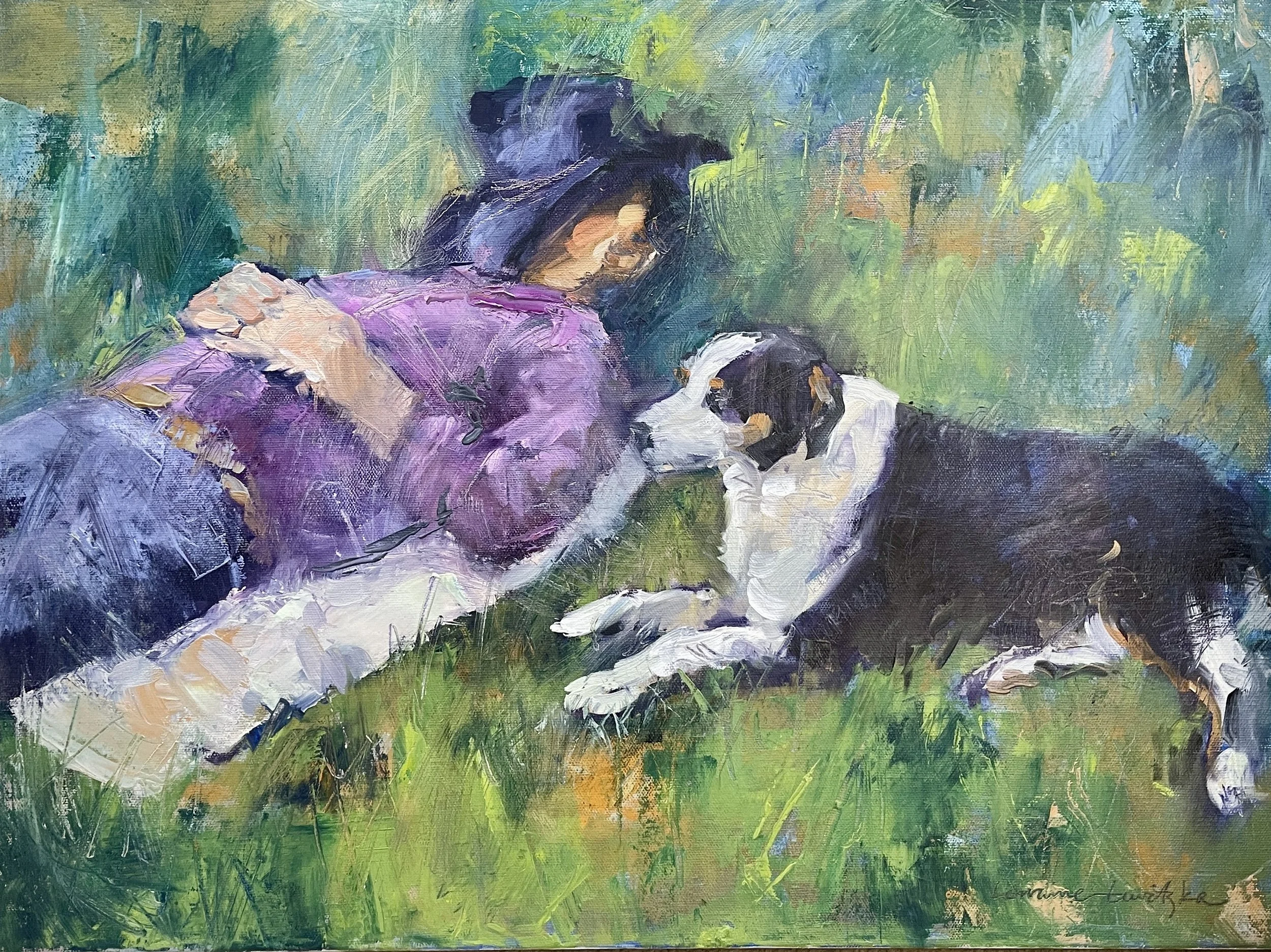Cowboys Break - 61cm x 45cm - $900