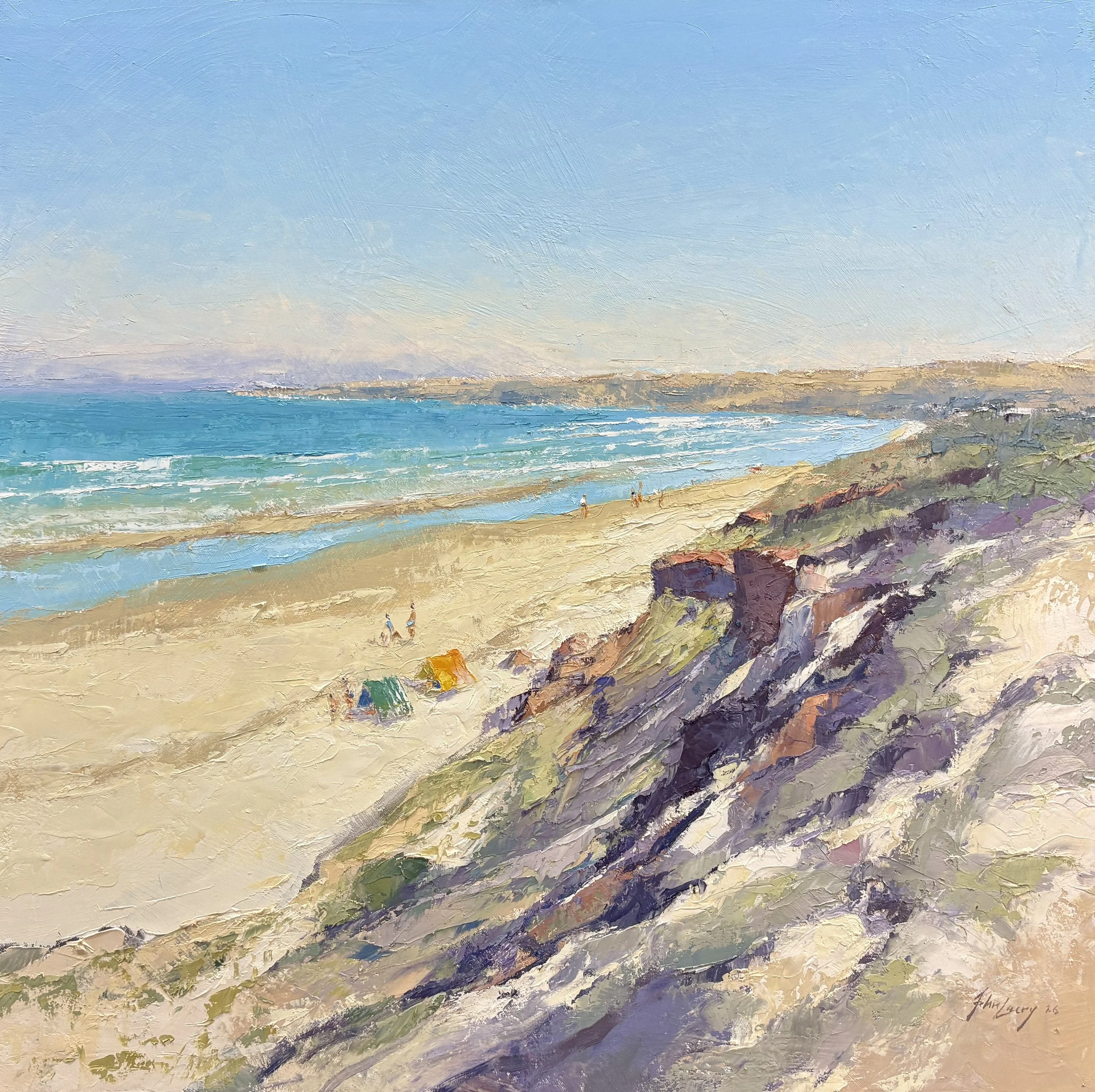 From The Cliffs Near Middleton - 61cm x 61cm - $2,500
