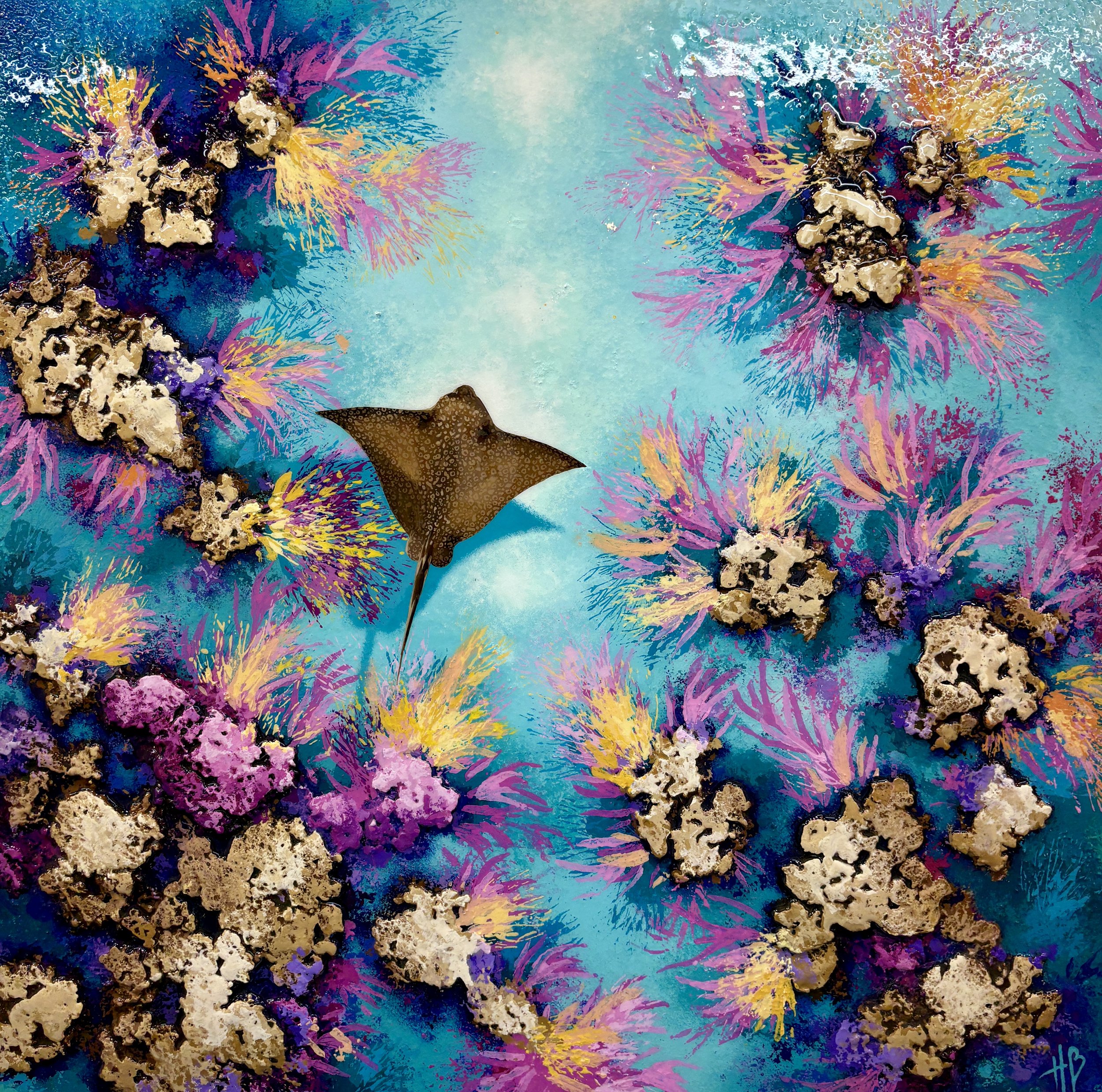 Bringing In The New - 80cm x 80cm - $1,450