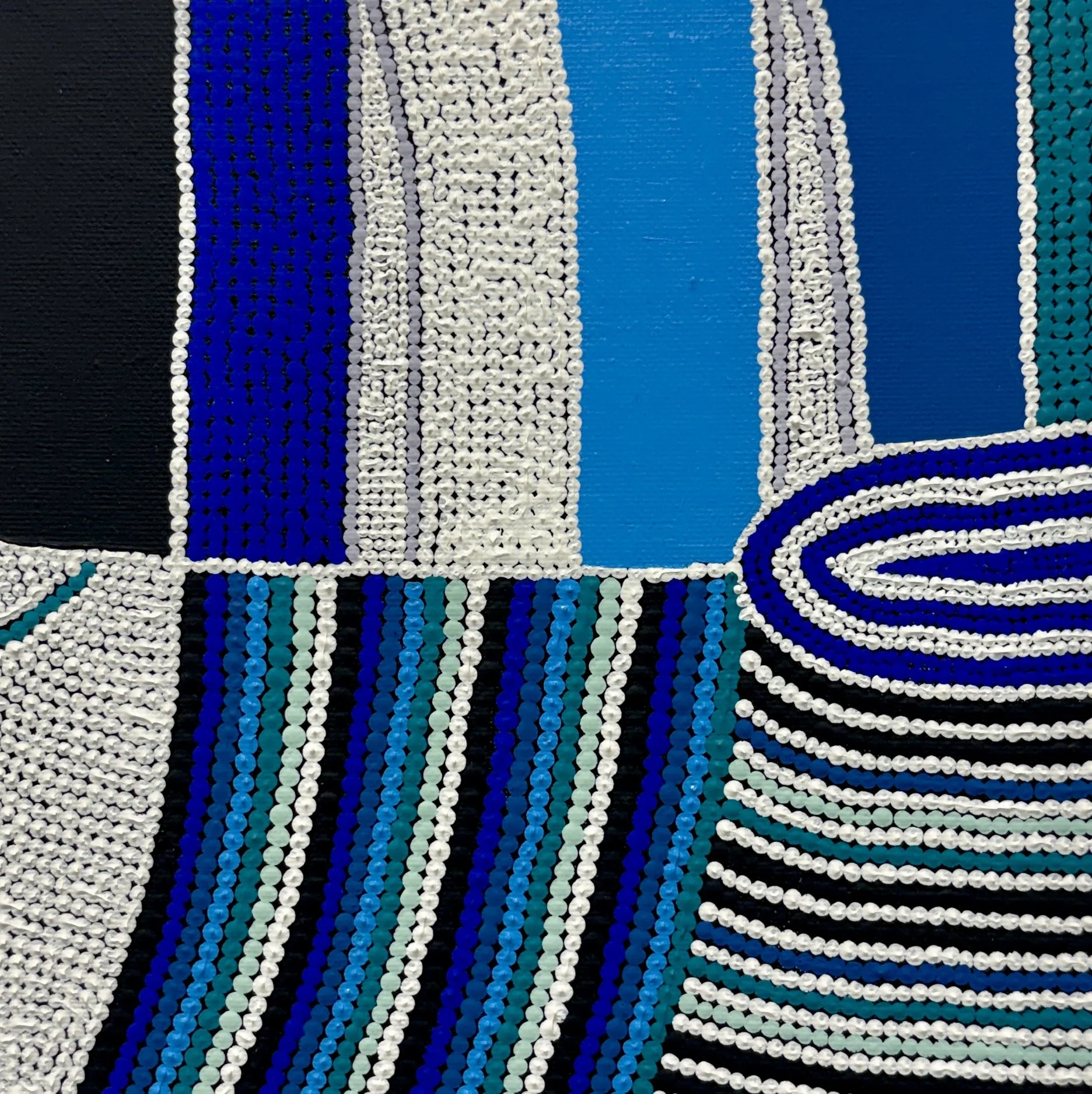 Yarluwar (Ocean) - 20cm x 20cm - $300