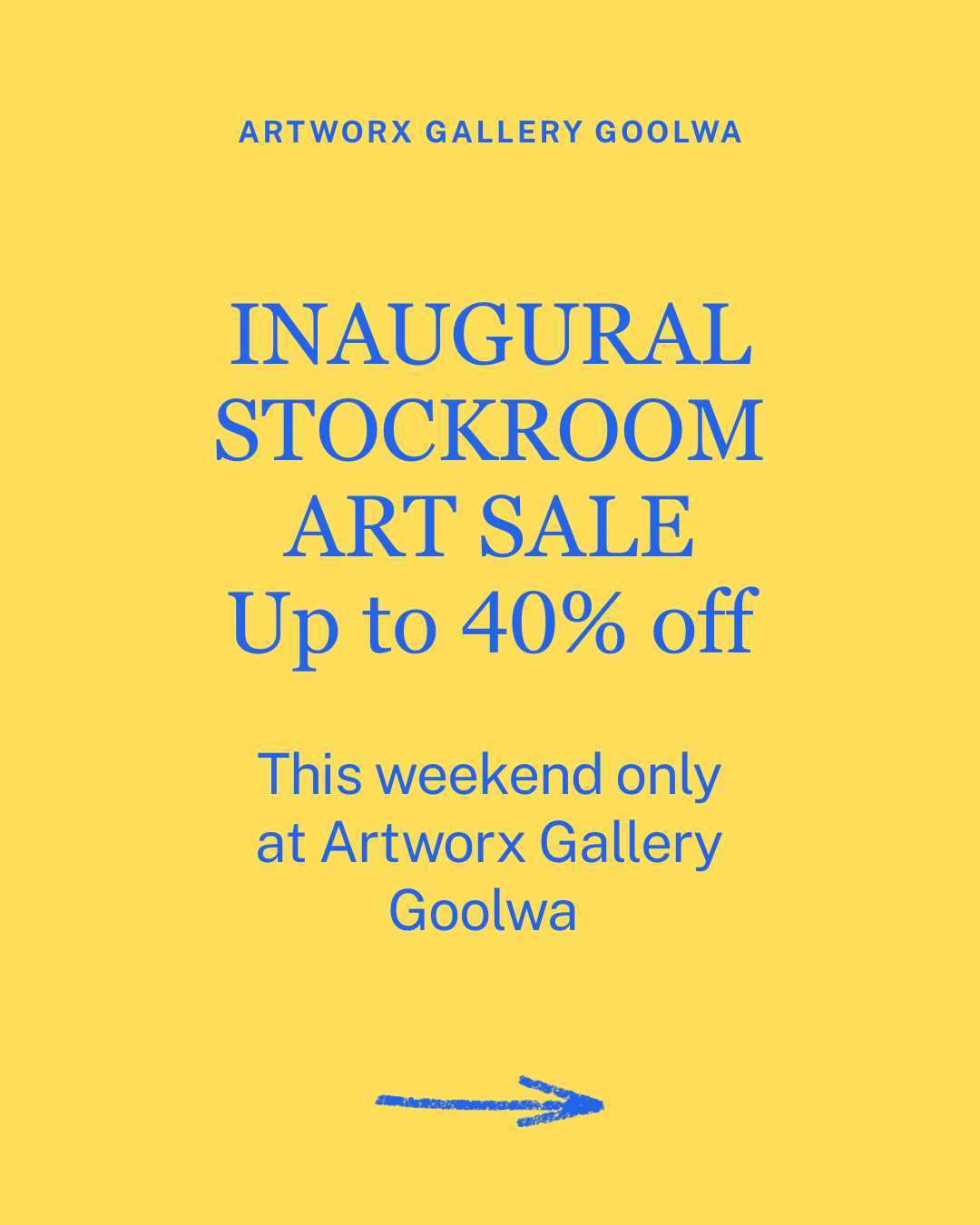 Inaugural Stockroom Art Sale