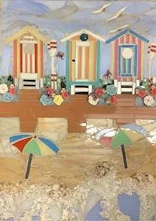 Beach Hut Holiday - 38cm x 60cm - $490