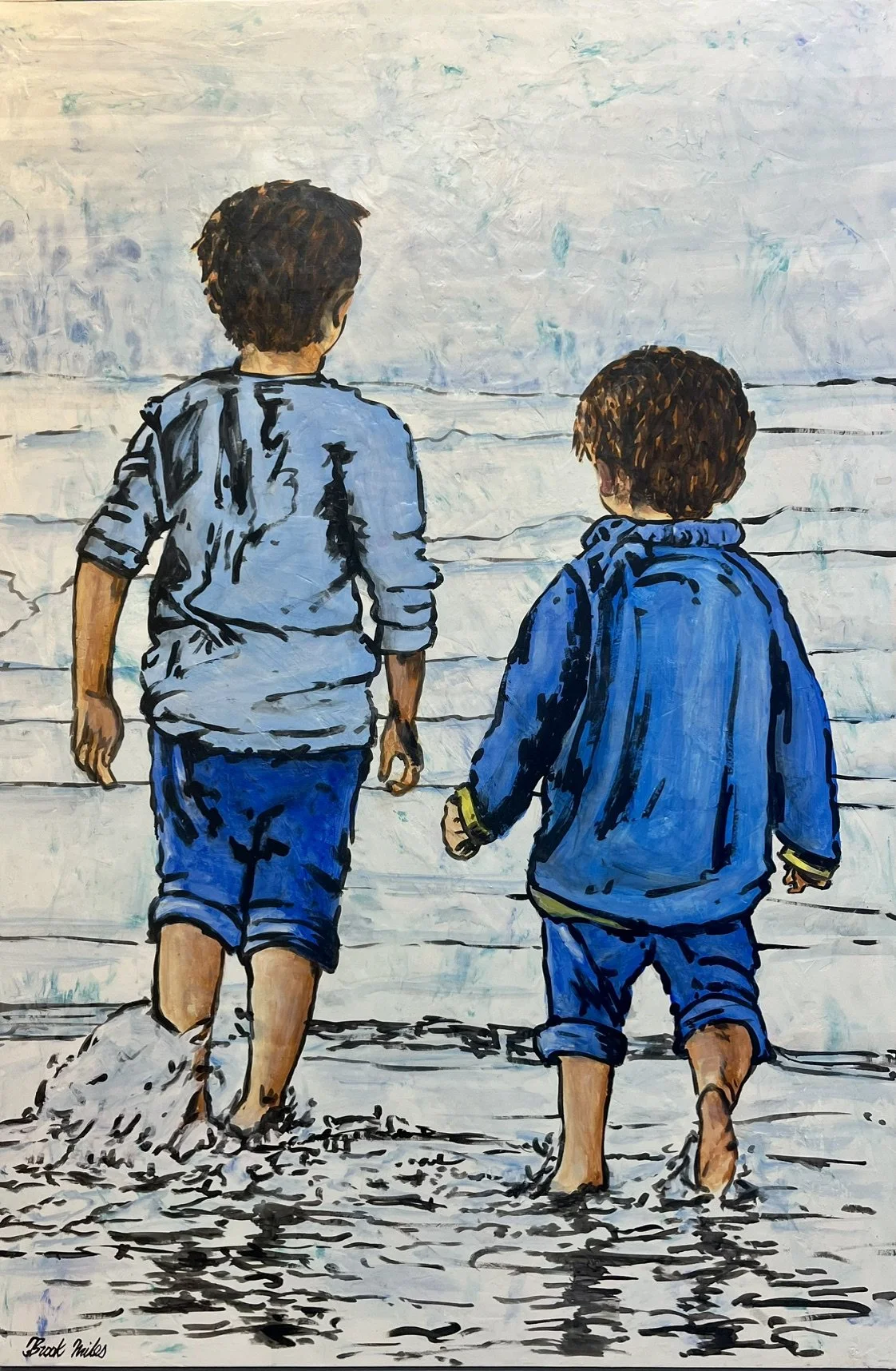 Are You Sure There Are No Sharks - 102cm x 152cm - $1,200 