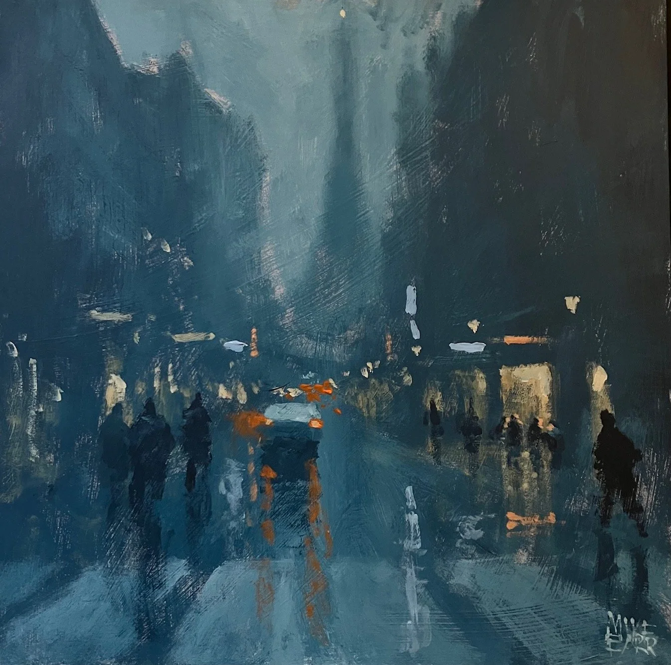 Late Coffee, Paris - 35cm x 35cm - $750