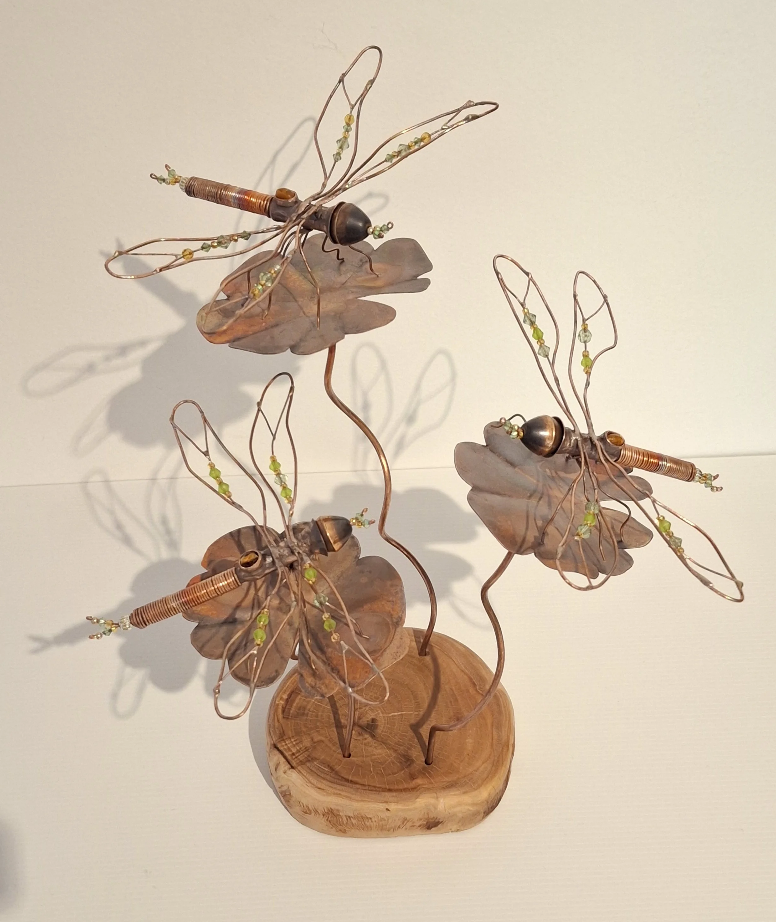 Dragonfly Trio - 30cm x 32(h)cm - $850