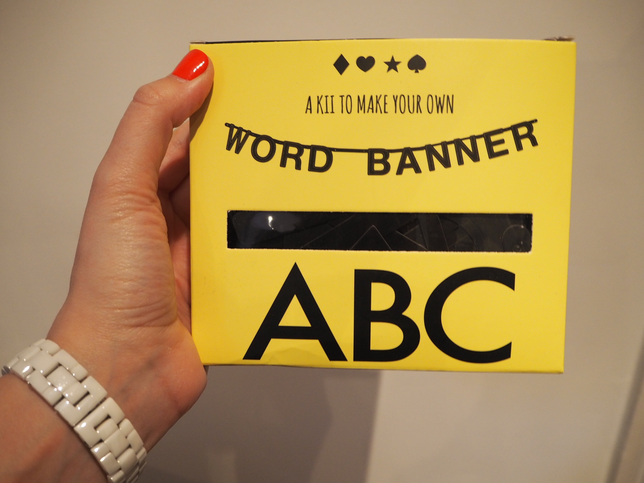 DIY word banner