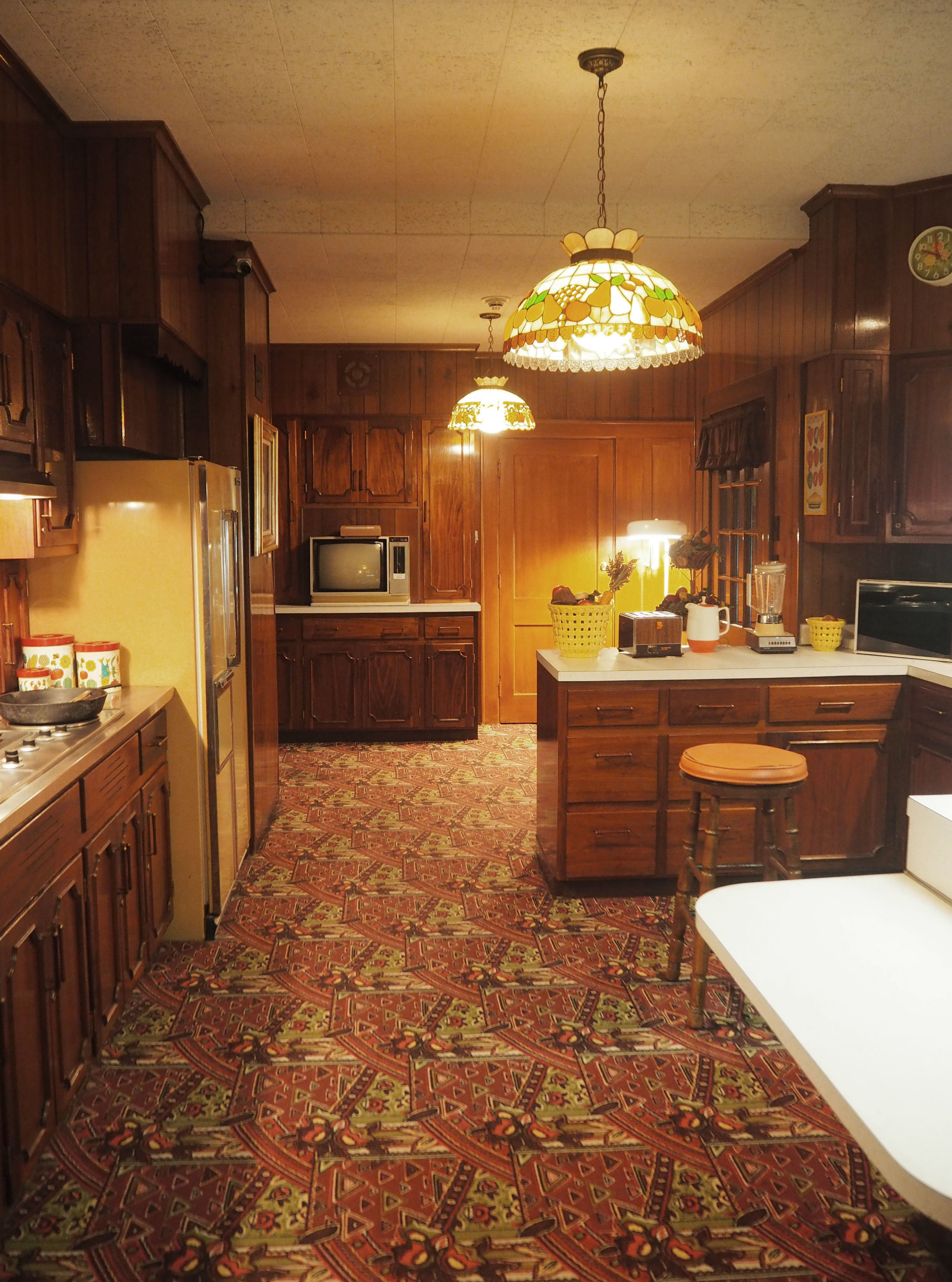 The Kitchen inside Elvis Presley's Graceland. To see more pics, click on the photo.