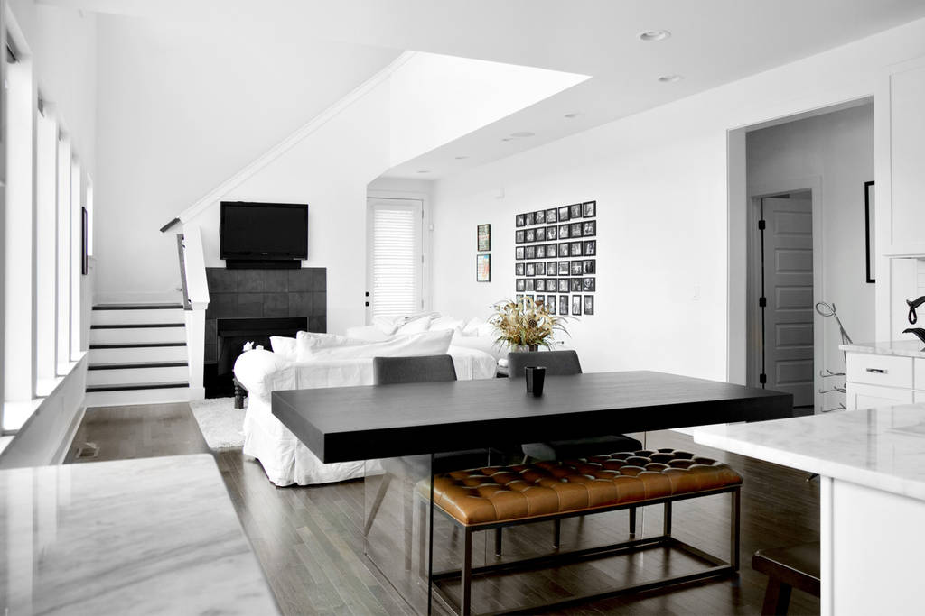 HOME TOUR! Inside Country singer Patrick Cornell's Nashville modern townhouse, and all white house/kitchen. Click for more details.