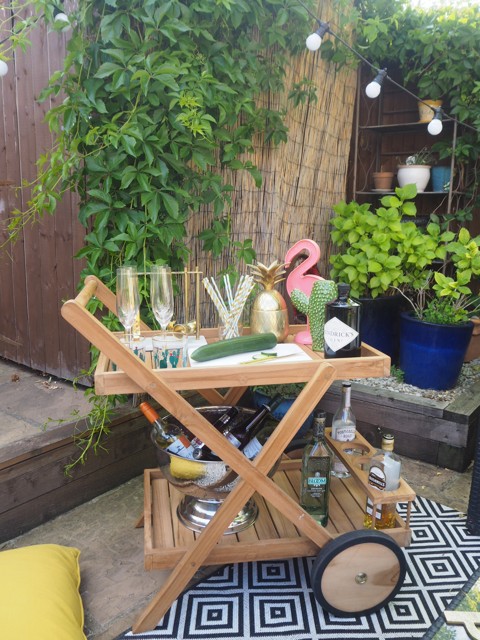 outside bar cart on Outside Space The Outdoor Bar Cart From Homesense House Lust