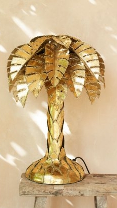 Palm tree table lamp £395 